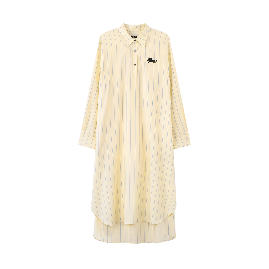 “Urban Jungle” Tencel Cotton Blend Nightgown Dandelion Yellow