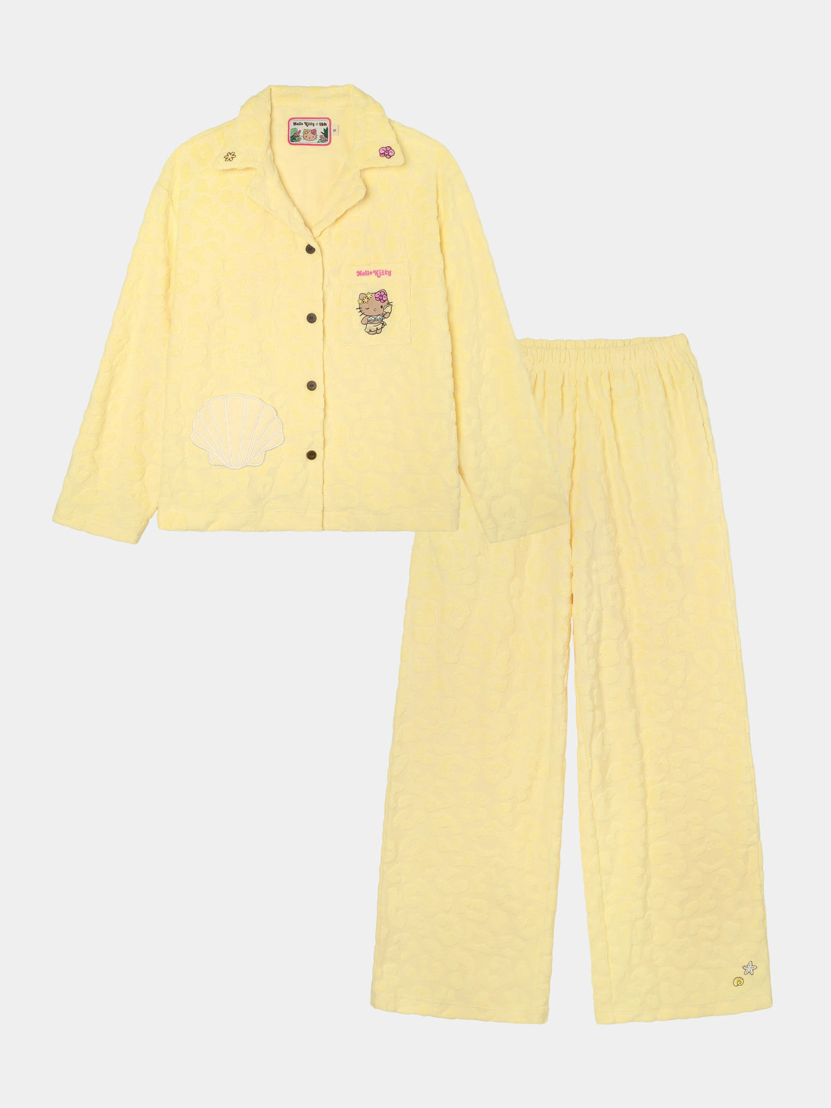 "Hello Kitty" Terry Loungewear Set Long Sleeve – Sunbeam Leopard