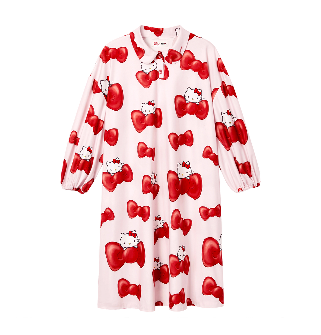 "Hello Kitty" Polar Fleece Nightgown Bow Tie