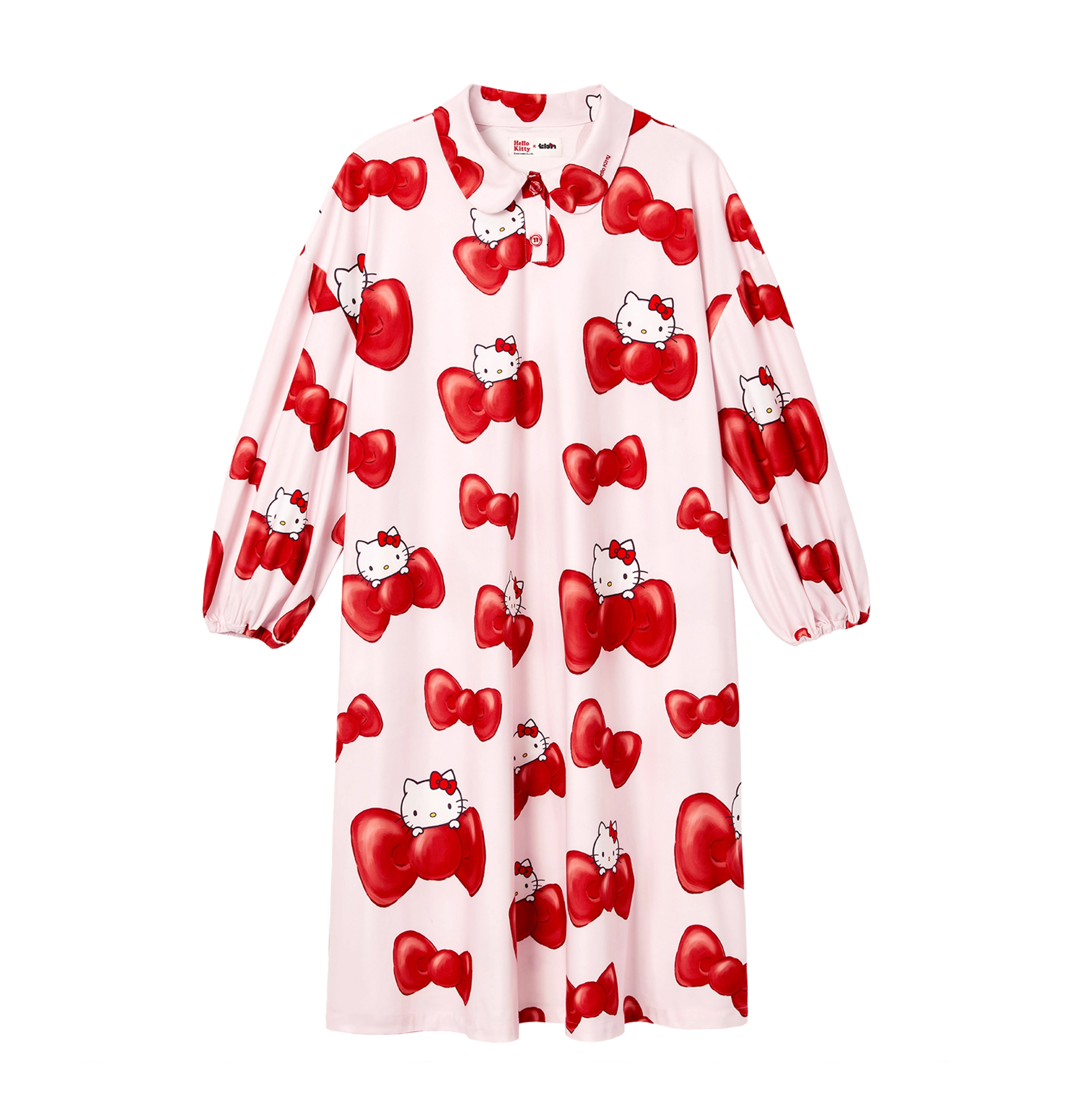 "Hello Kitty" Polar Fleece Nightgown Bow Tie