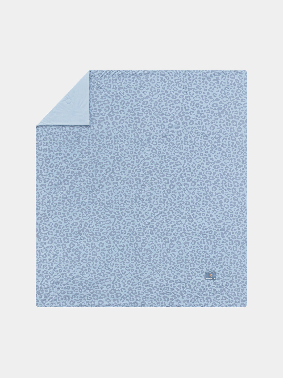 "Hello Kitty" Knitted Summer Quilt – Denim Leopard