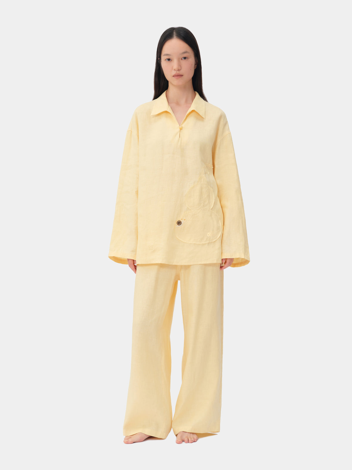 tbh Wōdrobe Hemp Loungewear Set Long Sleeve – Húlu Yellow
