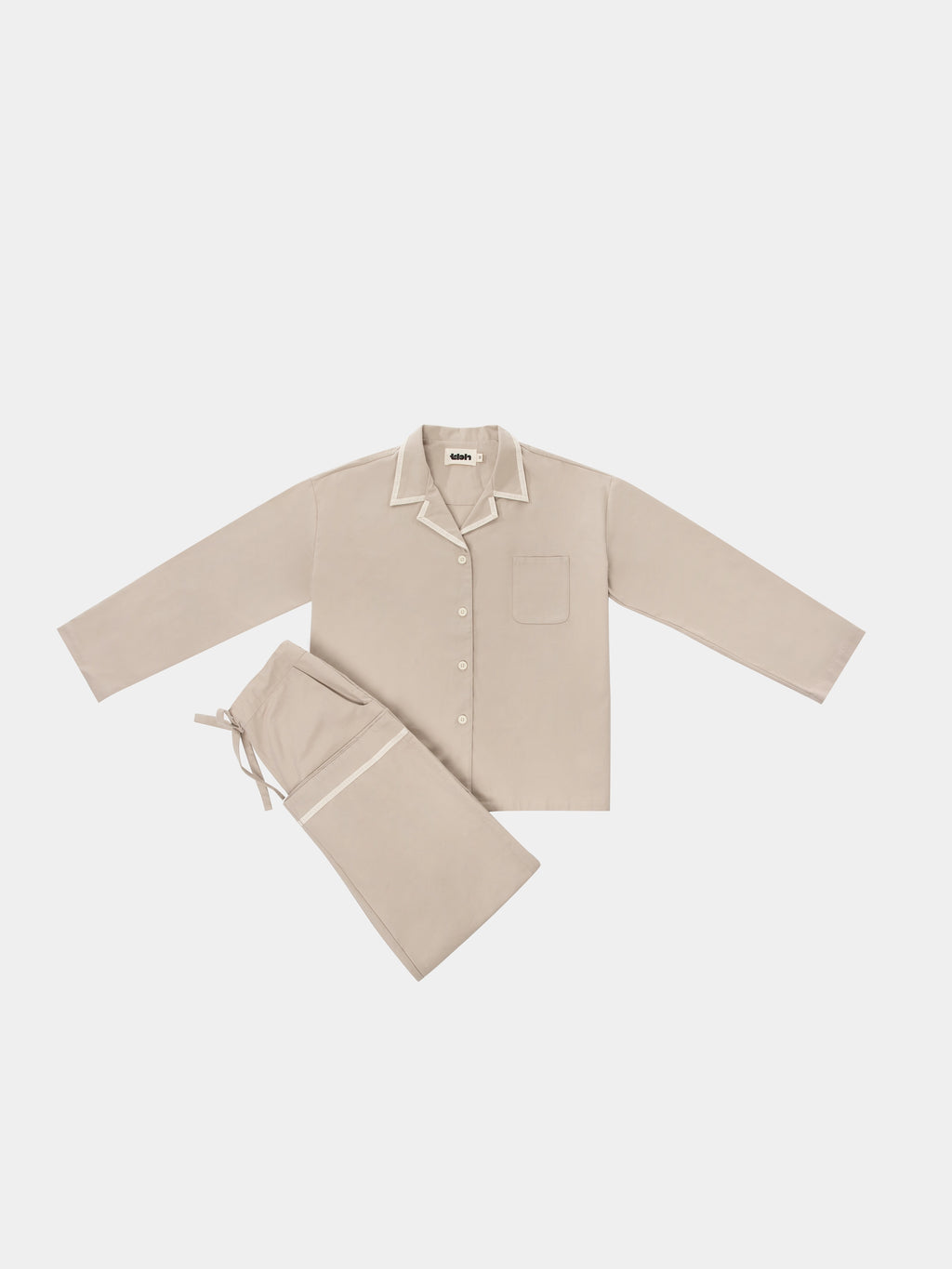 "Frame" Wool-Cotton Loungewear Set – Chestnut