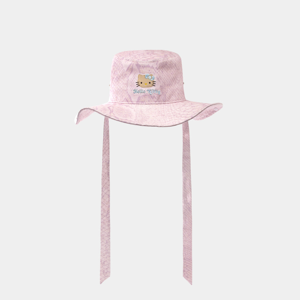 "Hello Kitty" Cowboy Cap – Pink Snake Print