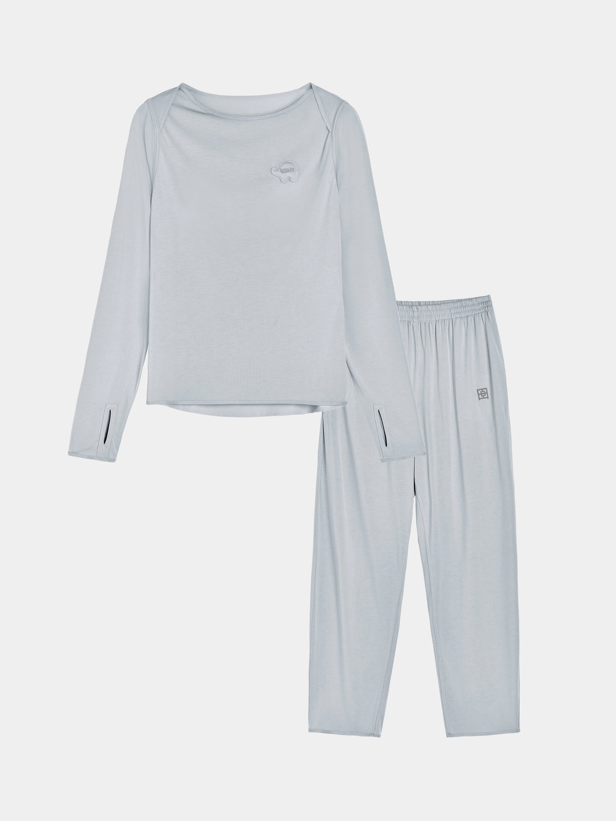 tbh Wōdrobe PLA Skin-Friendly Sleepwear Set Long Sleeve – Grey
