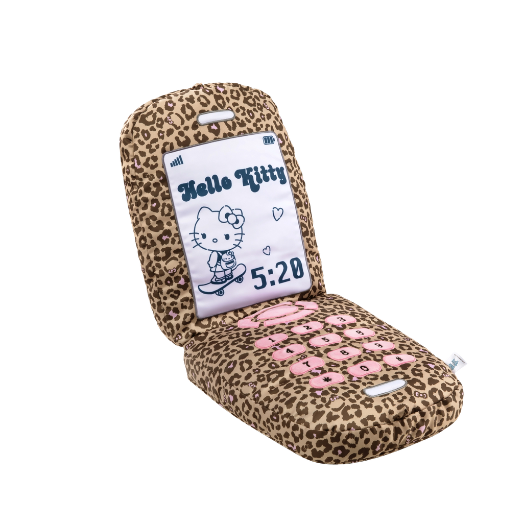 "Hello Kitty" Flip Phone Cushion Leopard