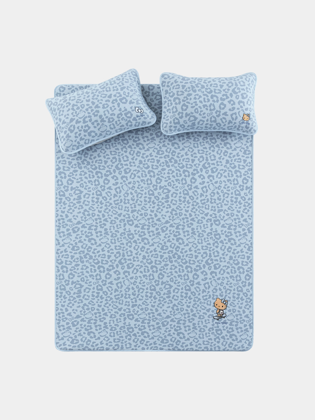"Hello Kitty" Cooling Bed Mat – Denim Leopard