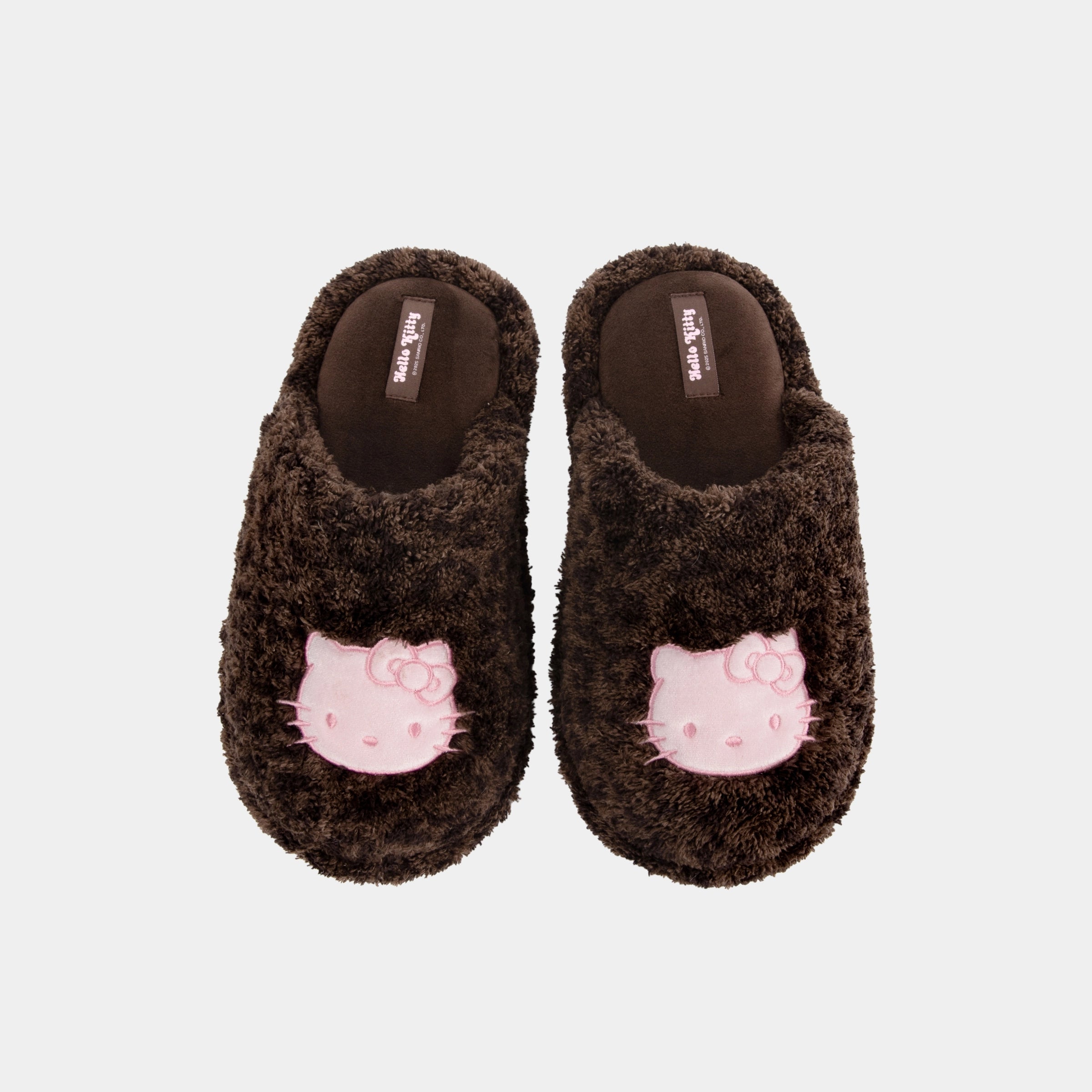 “Hello Kitty” Fluffy Slippers Choco