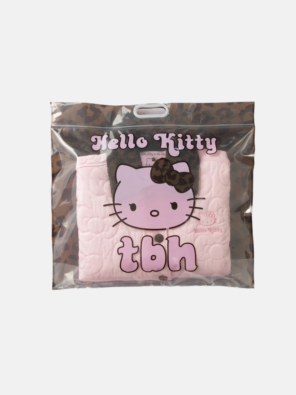 "Hello Kitty" Quilted Loungewear Top – Choco Pink