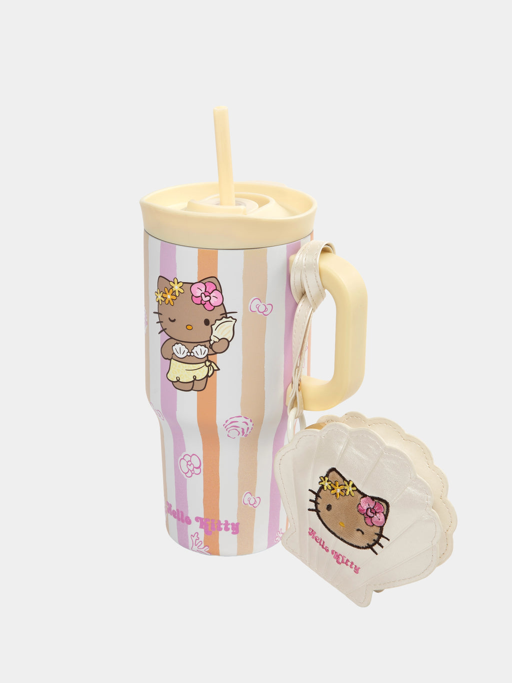 "Hello Kitty" Stainless Steel Insulated Tumbler – Coral Pink – 600ml