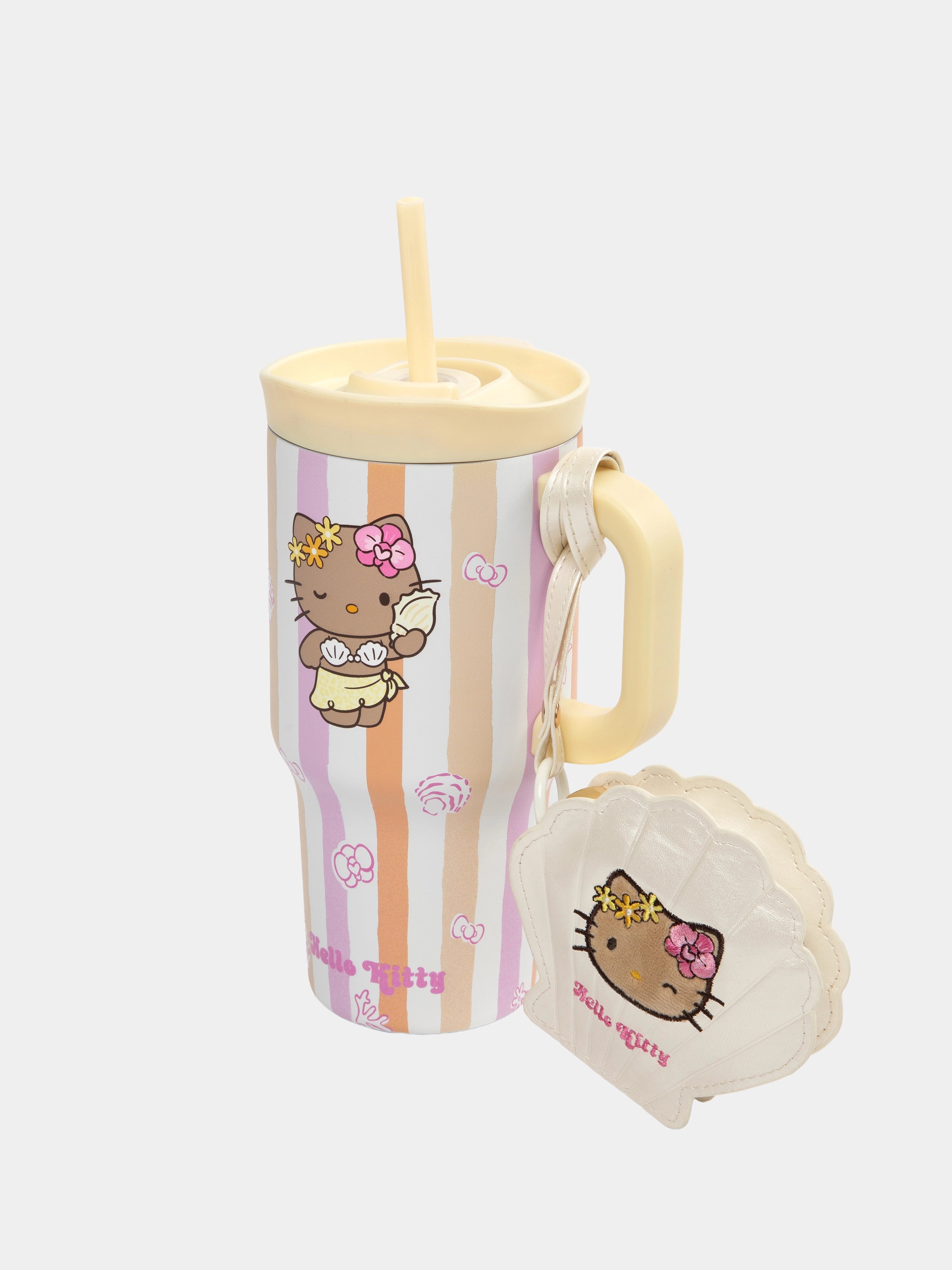"Hello Kitty" Stainless Steel Insulated Tumbler – Coral Pink – 600ml