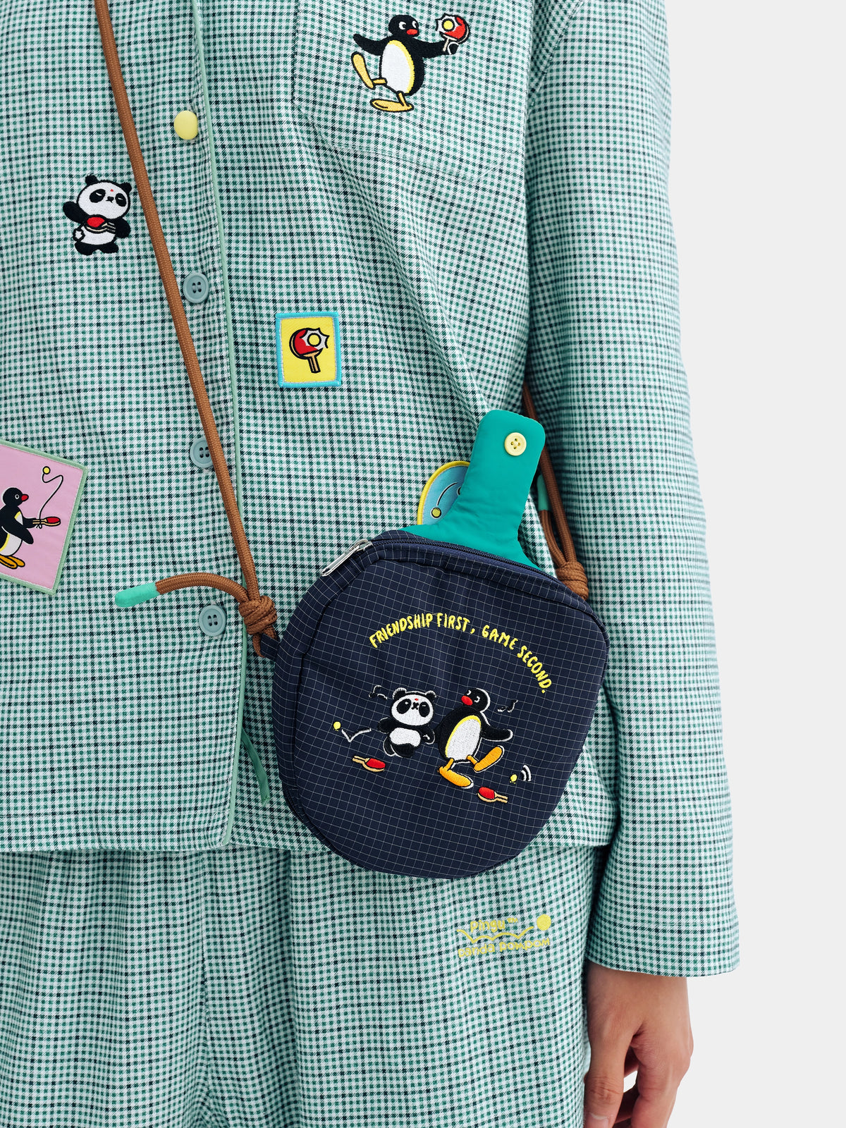 PIN!POM! Racket Passport Bag – Navy