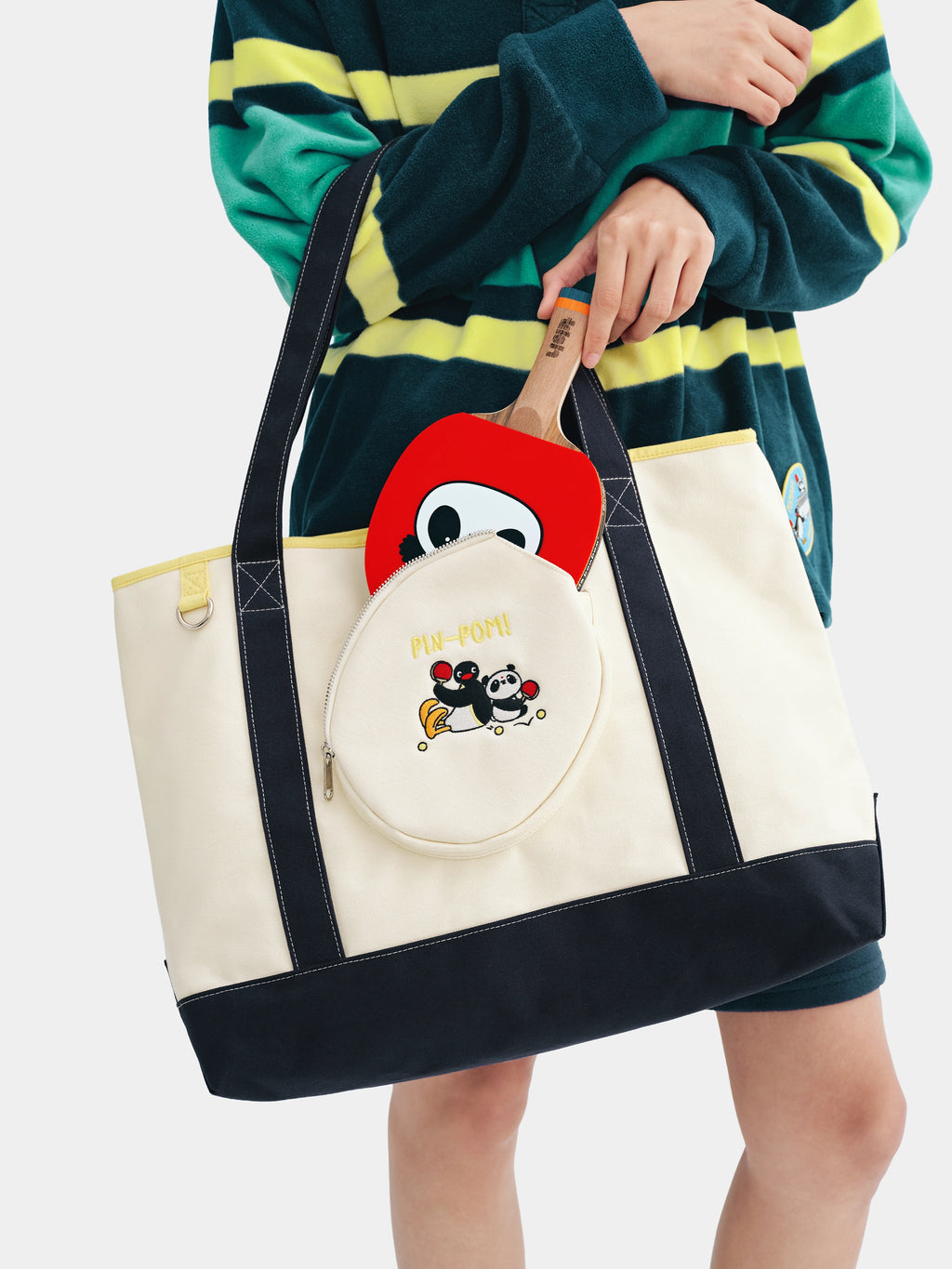PIN!POM! Multi-Functional Canvas Tote Bag