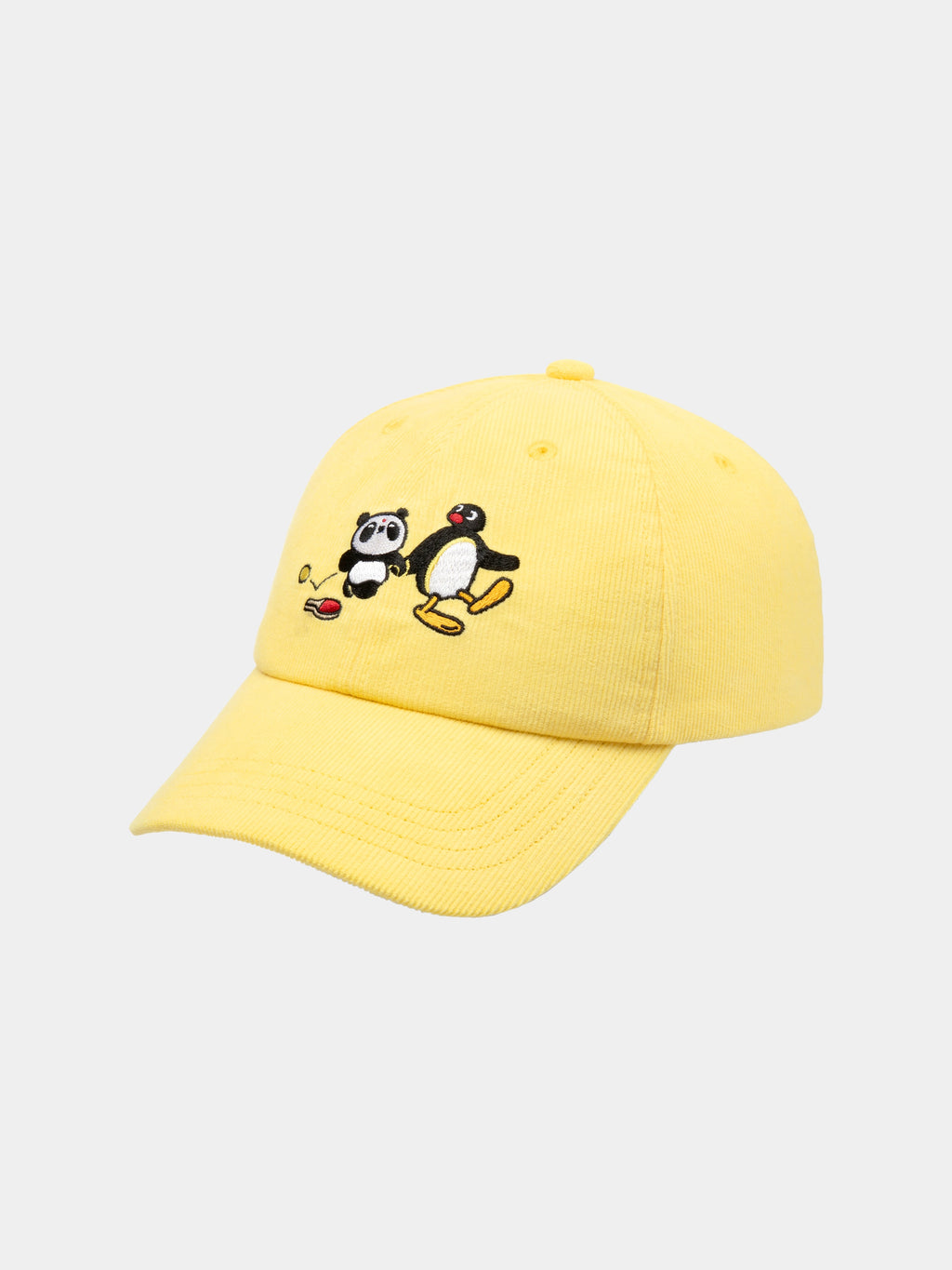 PIN!POM! 刺繡帽－黃色