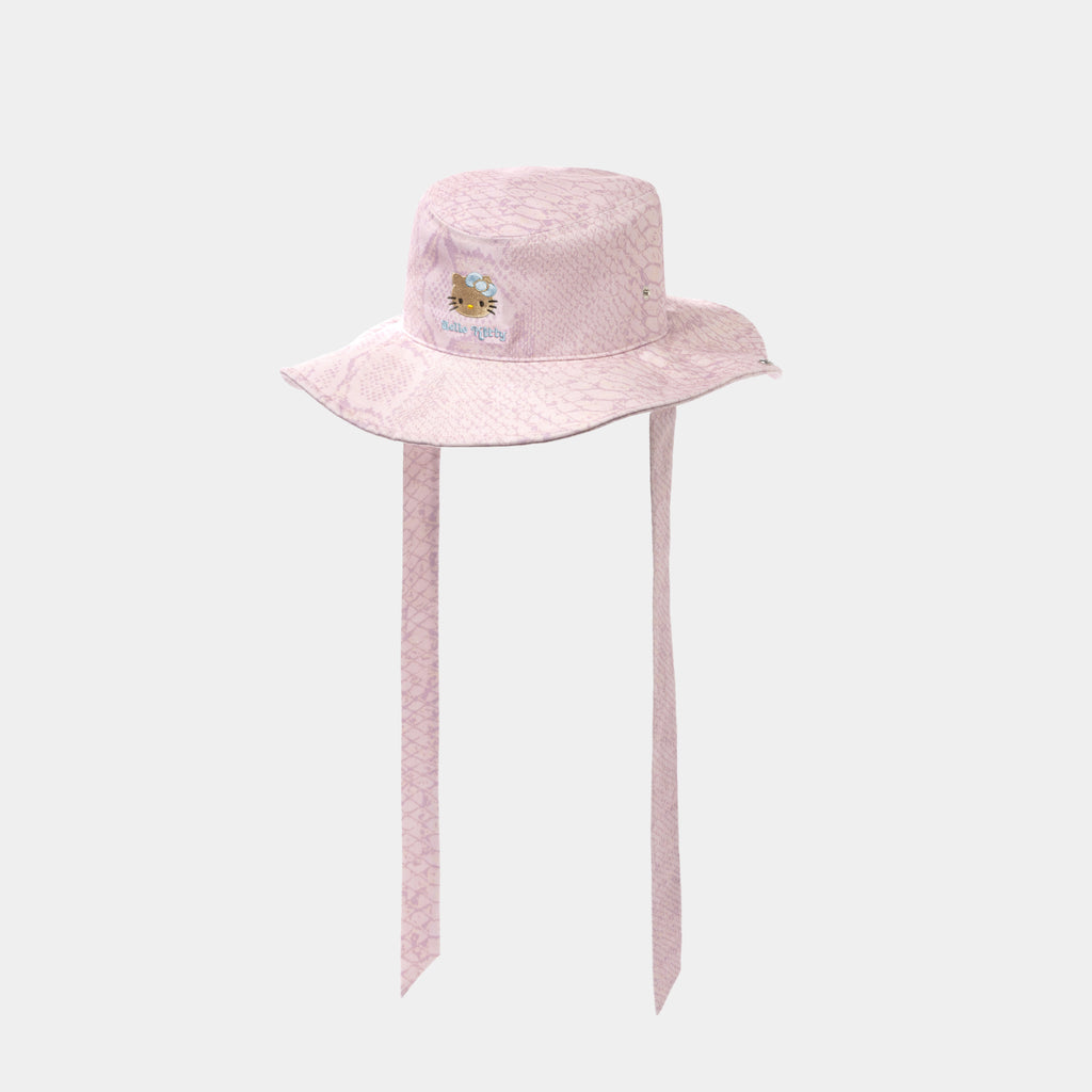 "Hello Kitty" Cowboy Cap – Pink Snake Print