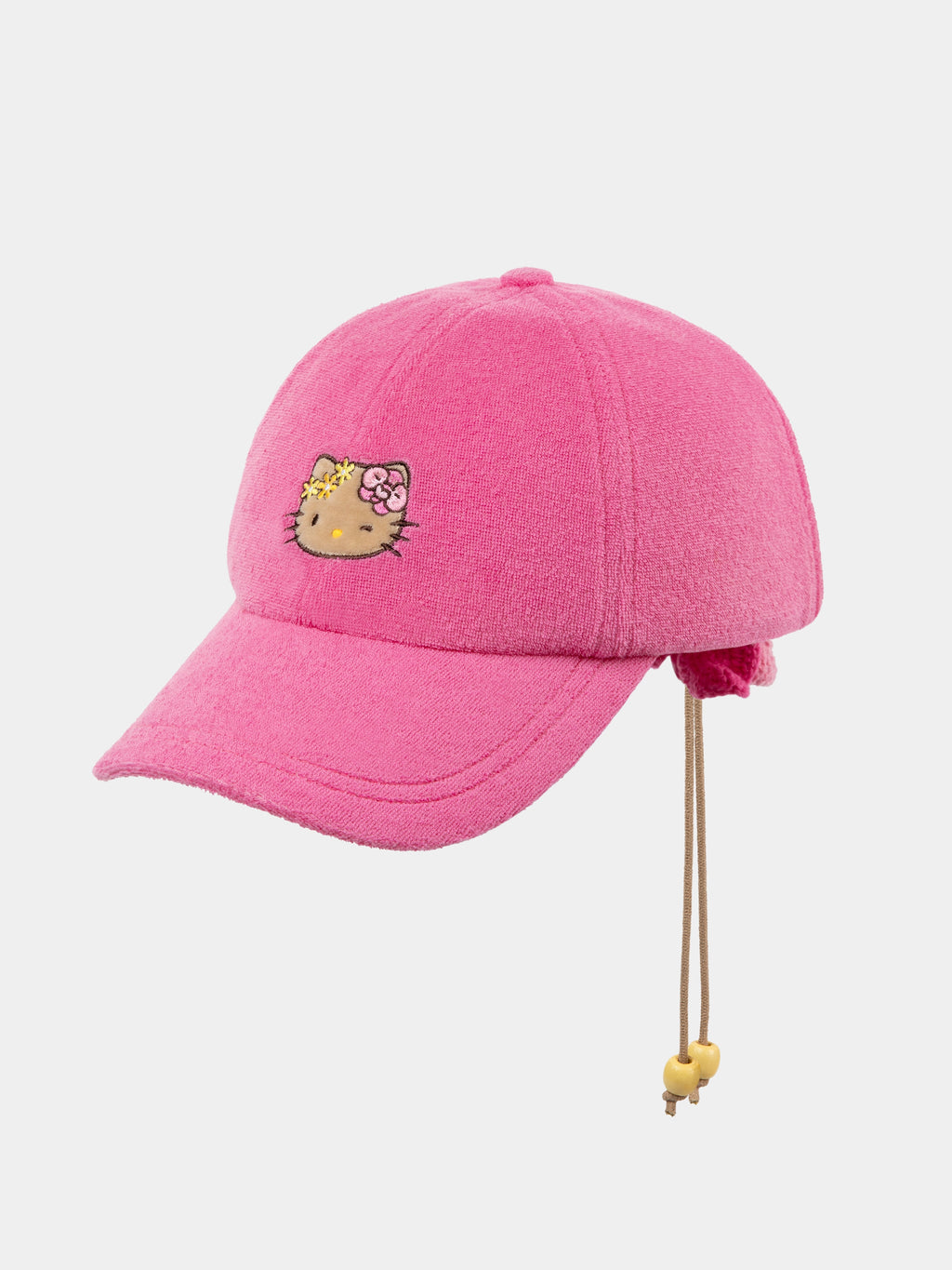 "Hello Kitty" Terry Baseball Cap – Hot Pink
