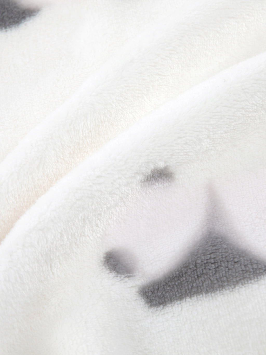 "Panda PomPom" Flannel Loungewear Set – Cream White