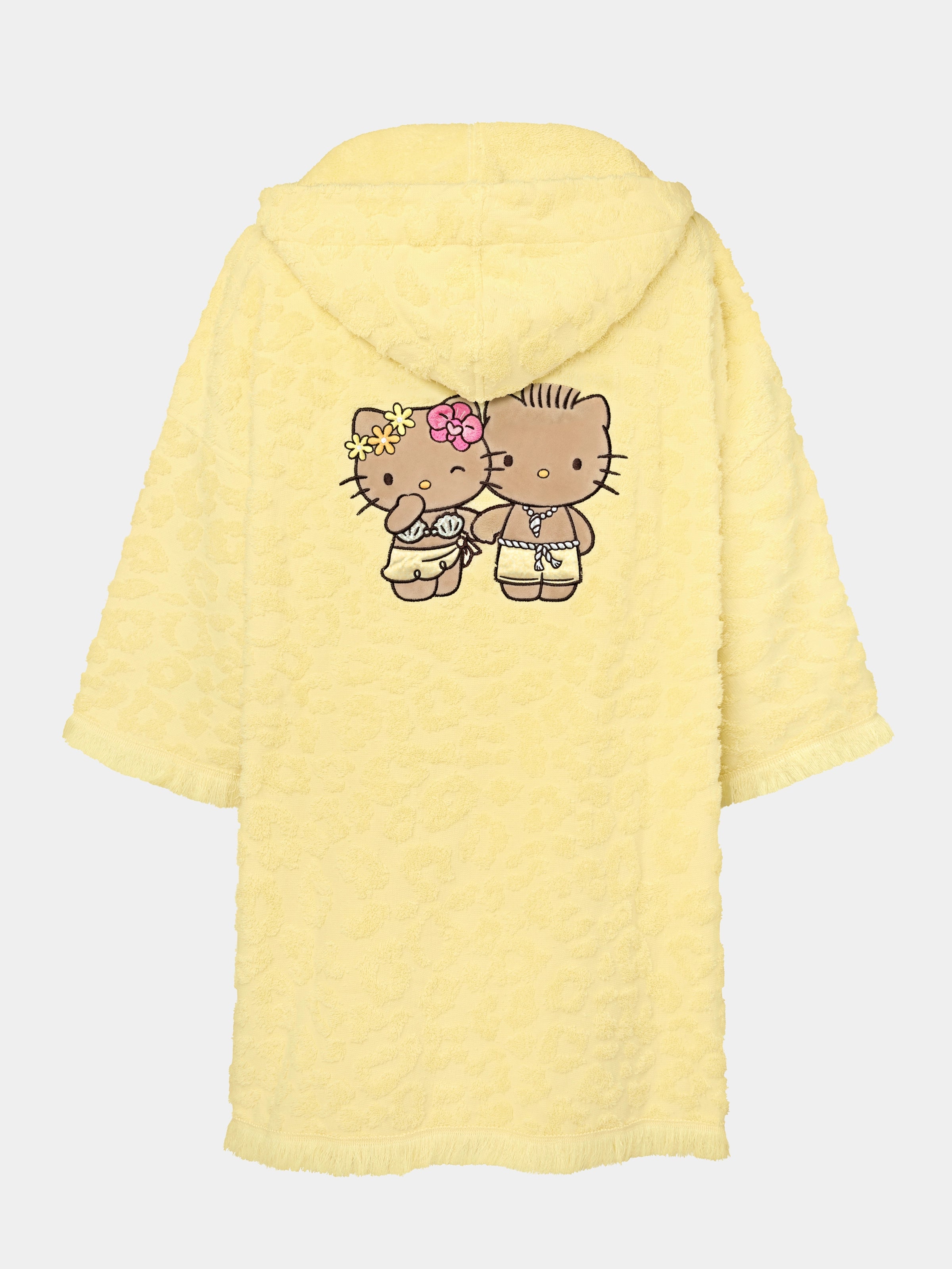 "Hello Kitty" Terry Hooded Cover Up – Sunbeam Leopard