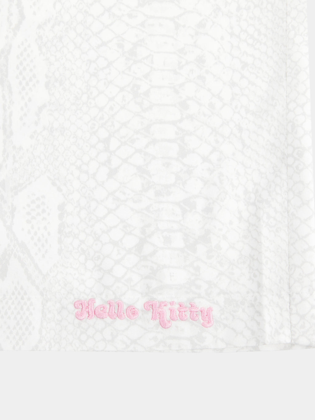 "Hello Kitty" Satin Spaghetti Strap Top & Shorts Pajama Set – Snake Print