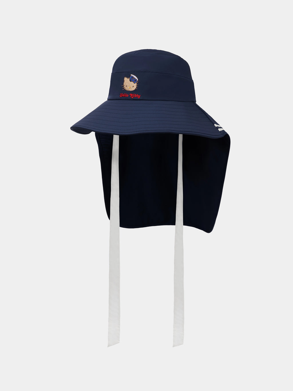 "Hello Kitty" Nautical Sun Hat – Navy Blue