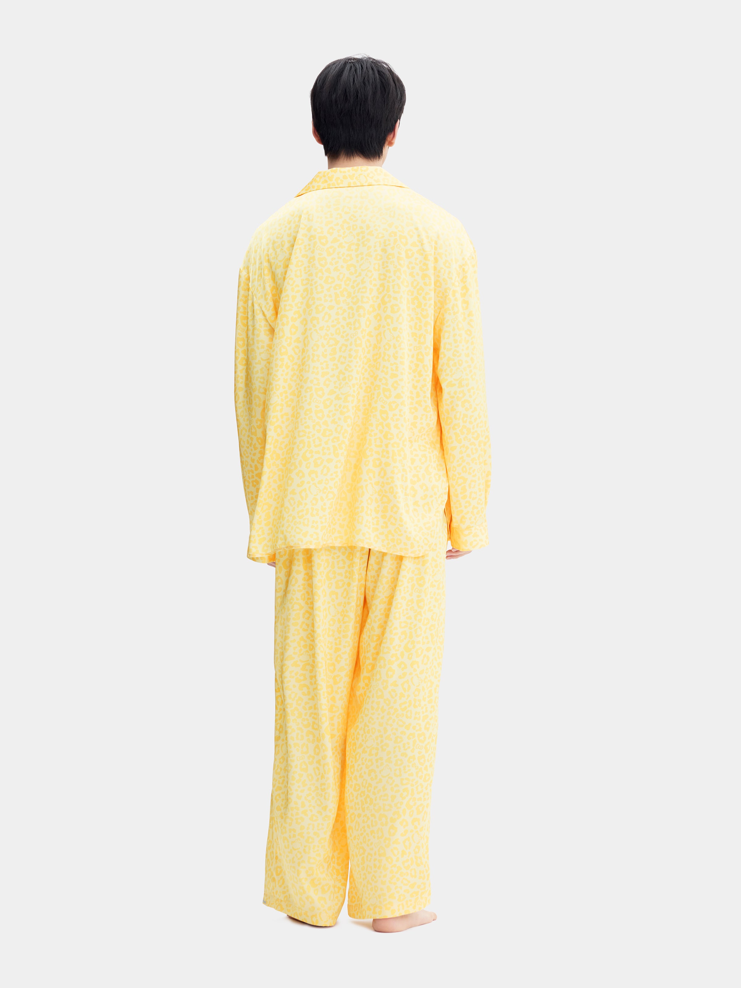 "Dear Daniel" Satin Loungewear Set Long Sleeve – Sunbeam Leopard