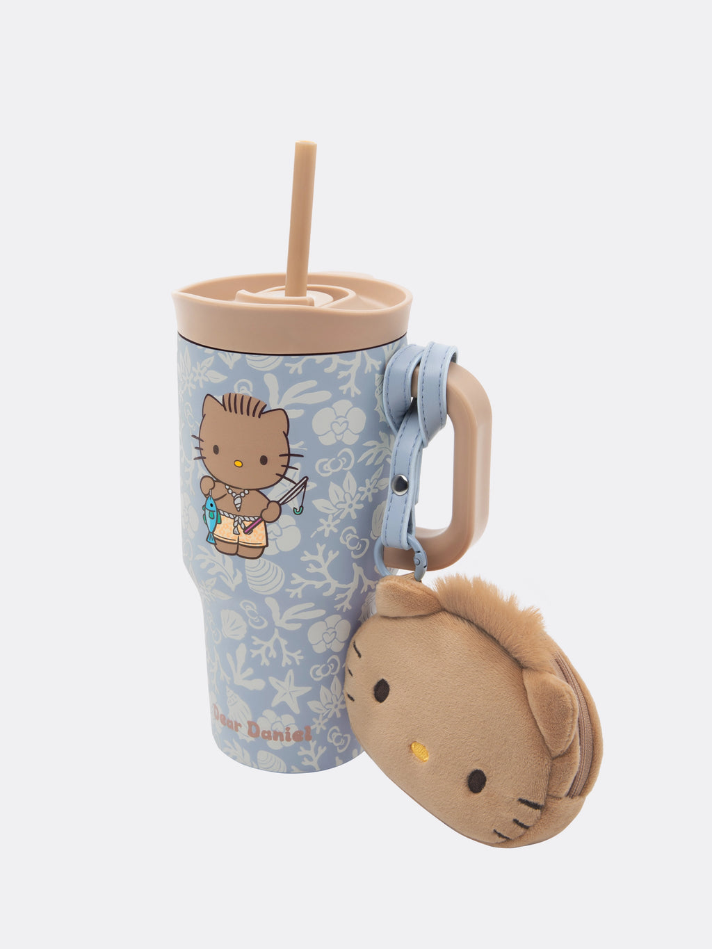 "Dear Daniel" Stainless Steel Travel Tumbler (With Mini Frame Purse) – Breezy Blue – 600ml