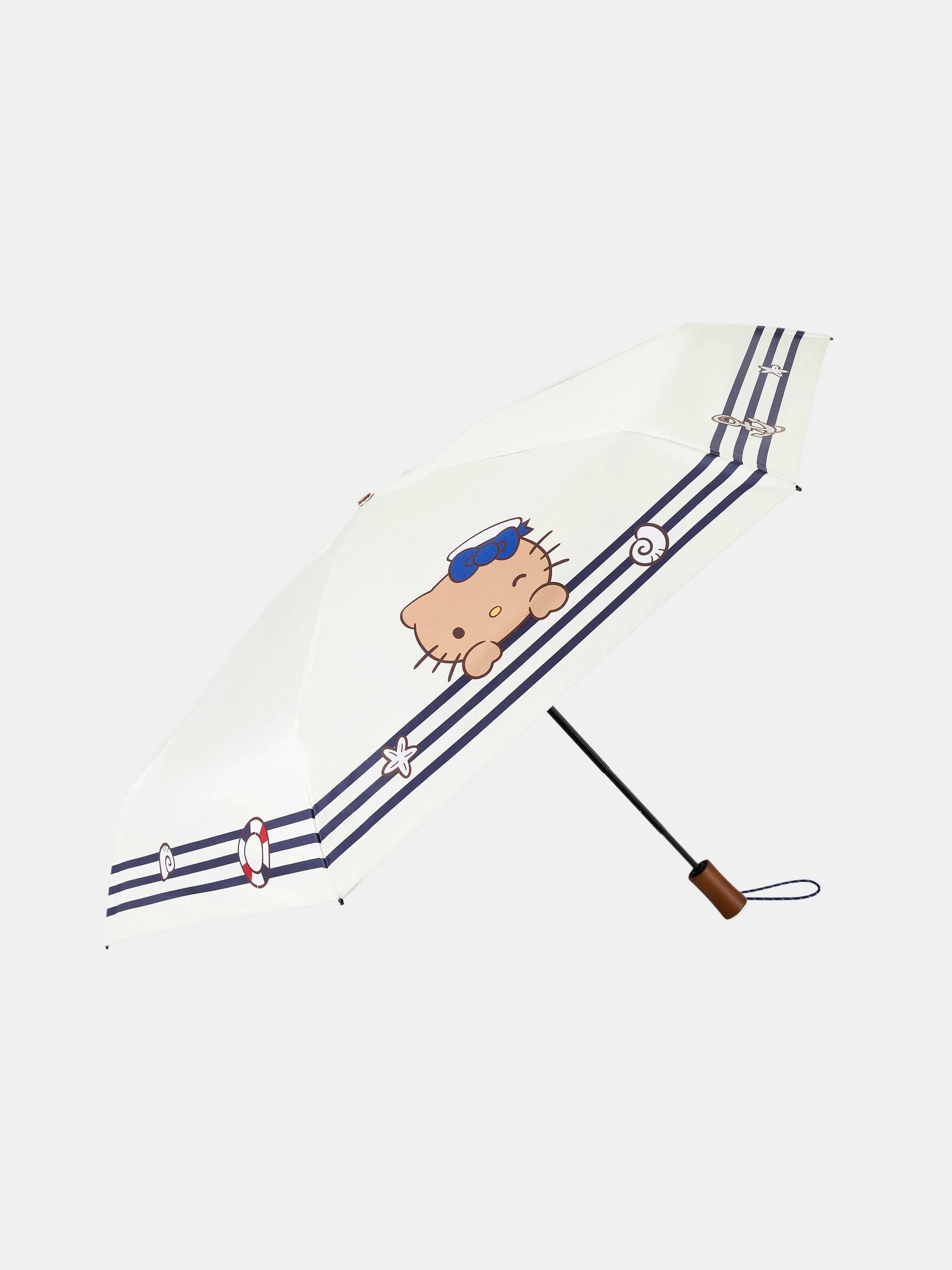"Hello Kitty" UV Protection Umbrella – Breton Stripe
