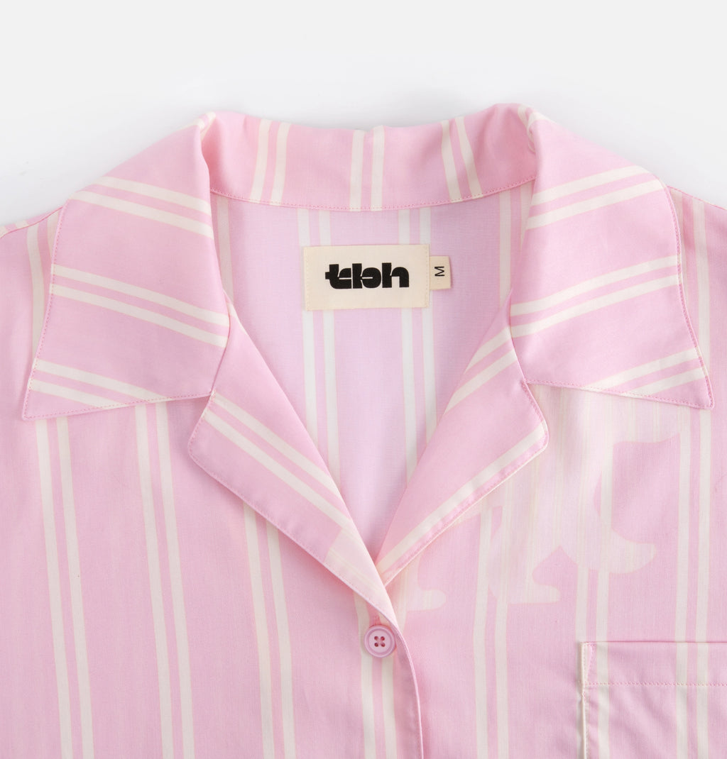 “Z” Tencel Cotton Blend Stripe Loungewear Set Baby Bear