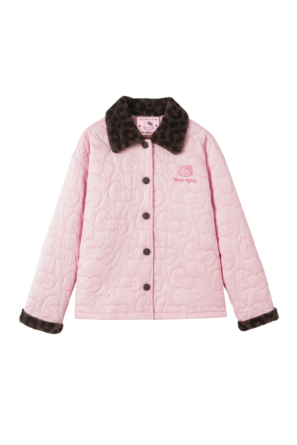 "Hello Kitty" Quilted Loungewear – Choco Pink