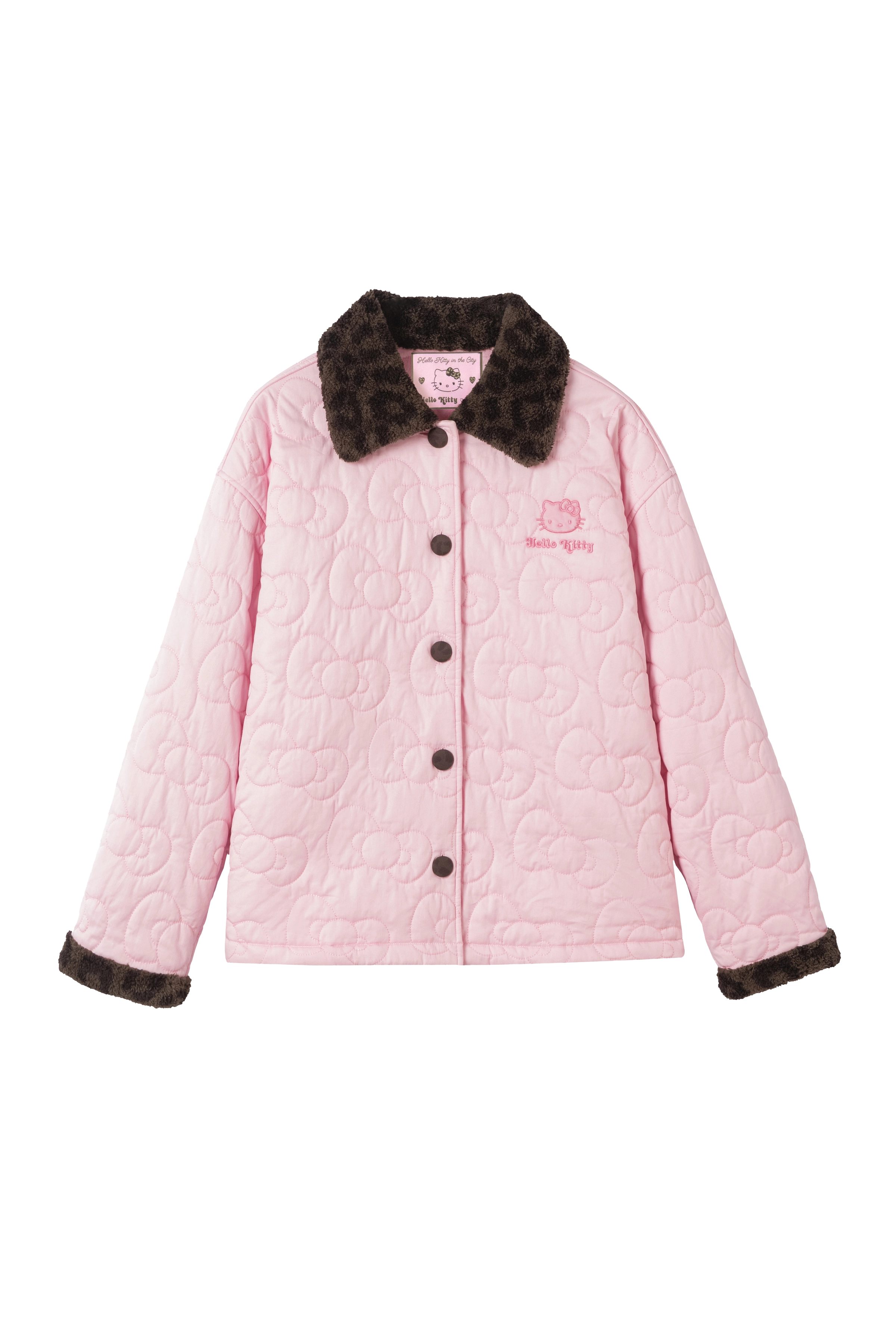 "Hello Kitty" Quilted Loungewear Choco pink