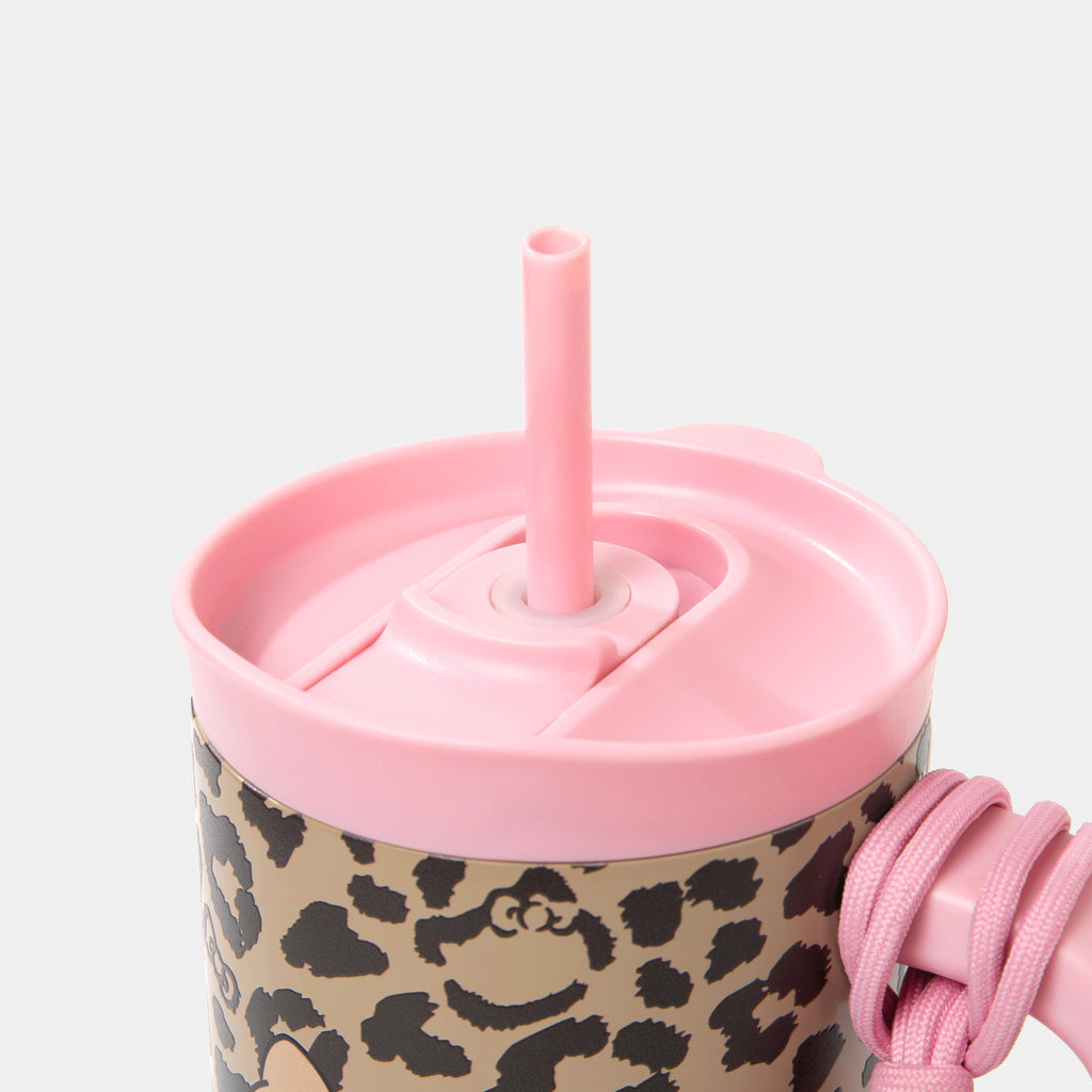 "Hello Kitty"  stainless steel insulated tumbler (with mini bag) Leopard