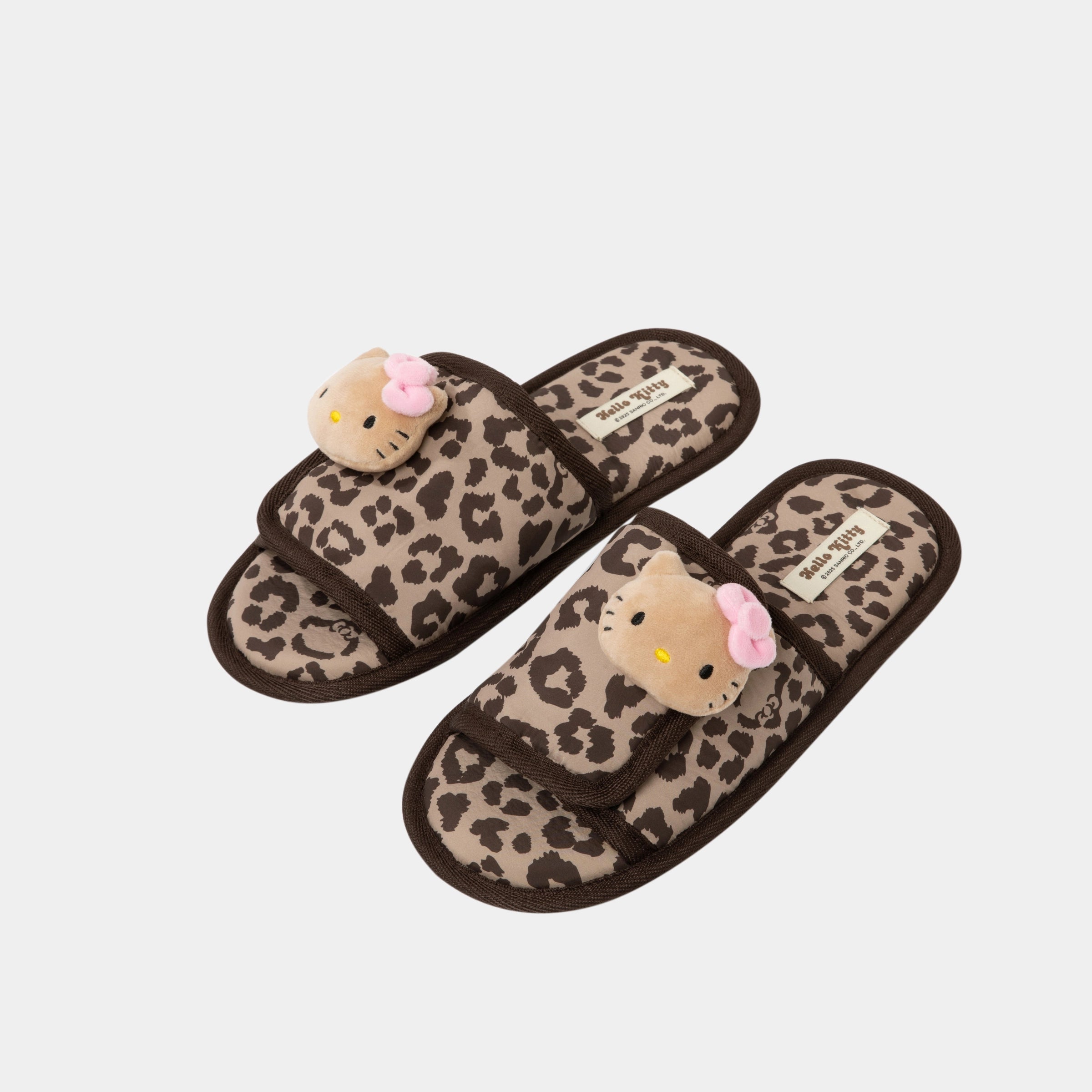 "Hello Kitty" GildeFold Slippers Leopard