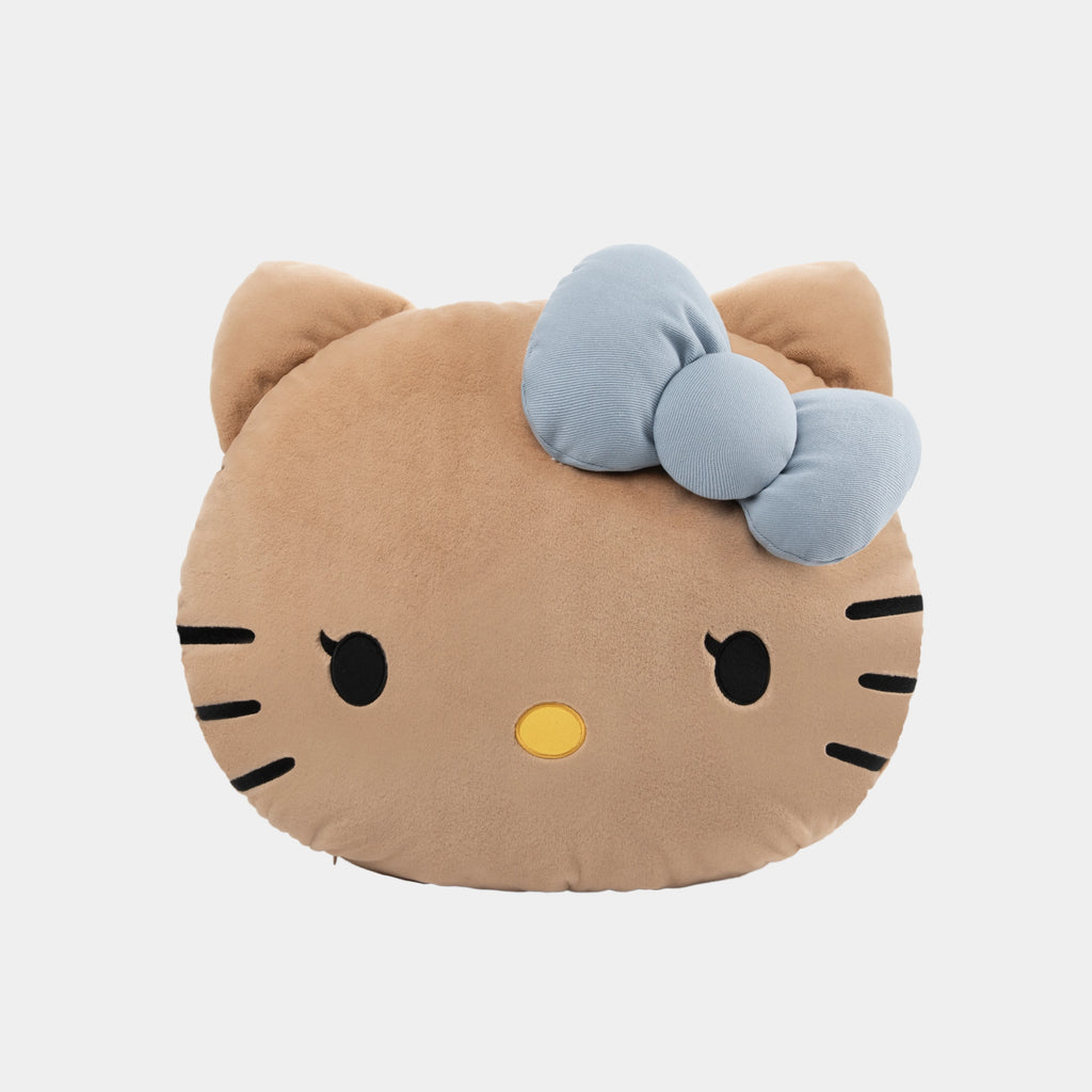 "Hello Kitty"  Cushion & Scented Flannel Throw Set – Denim