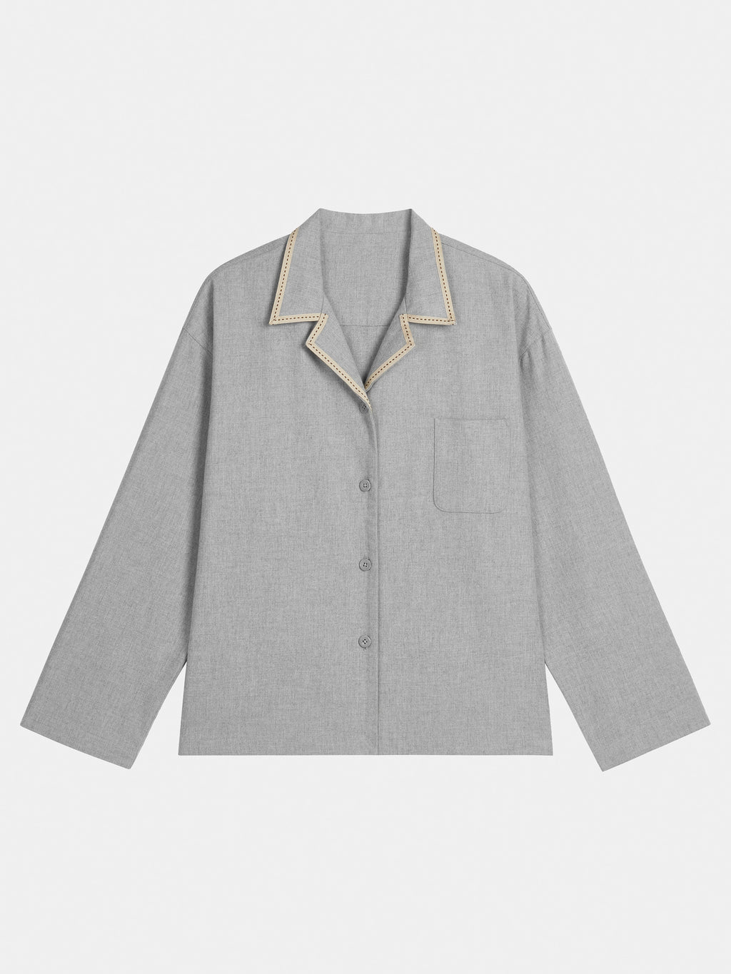 "Frame" Australian Wool-Cotton Loungewear Set – Heather Grey