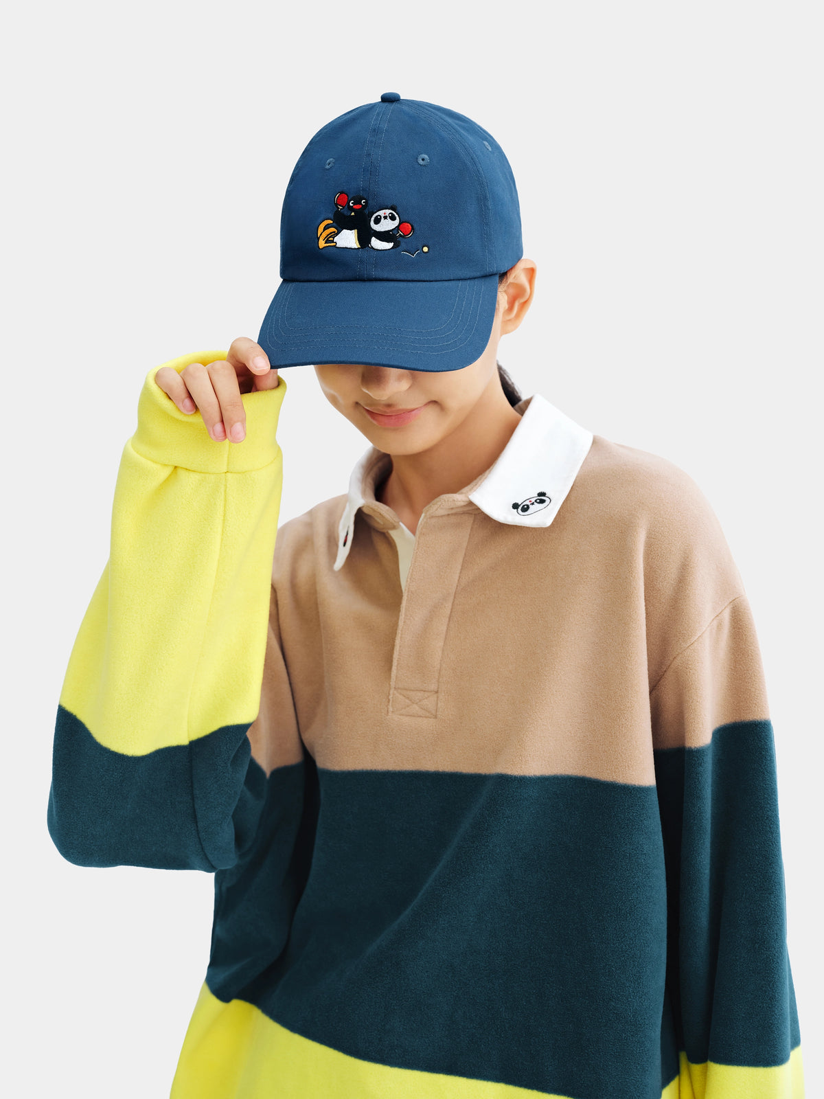 PIN!POM! Embroidered Cap – Navy