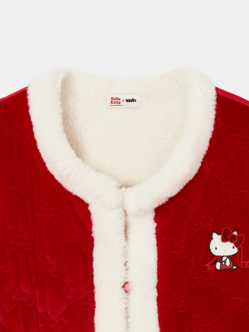 "Hello Kitty" Reversible Velvet Quilted Home Vest