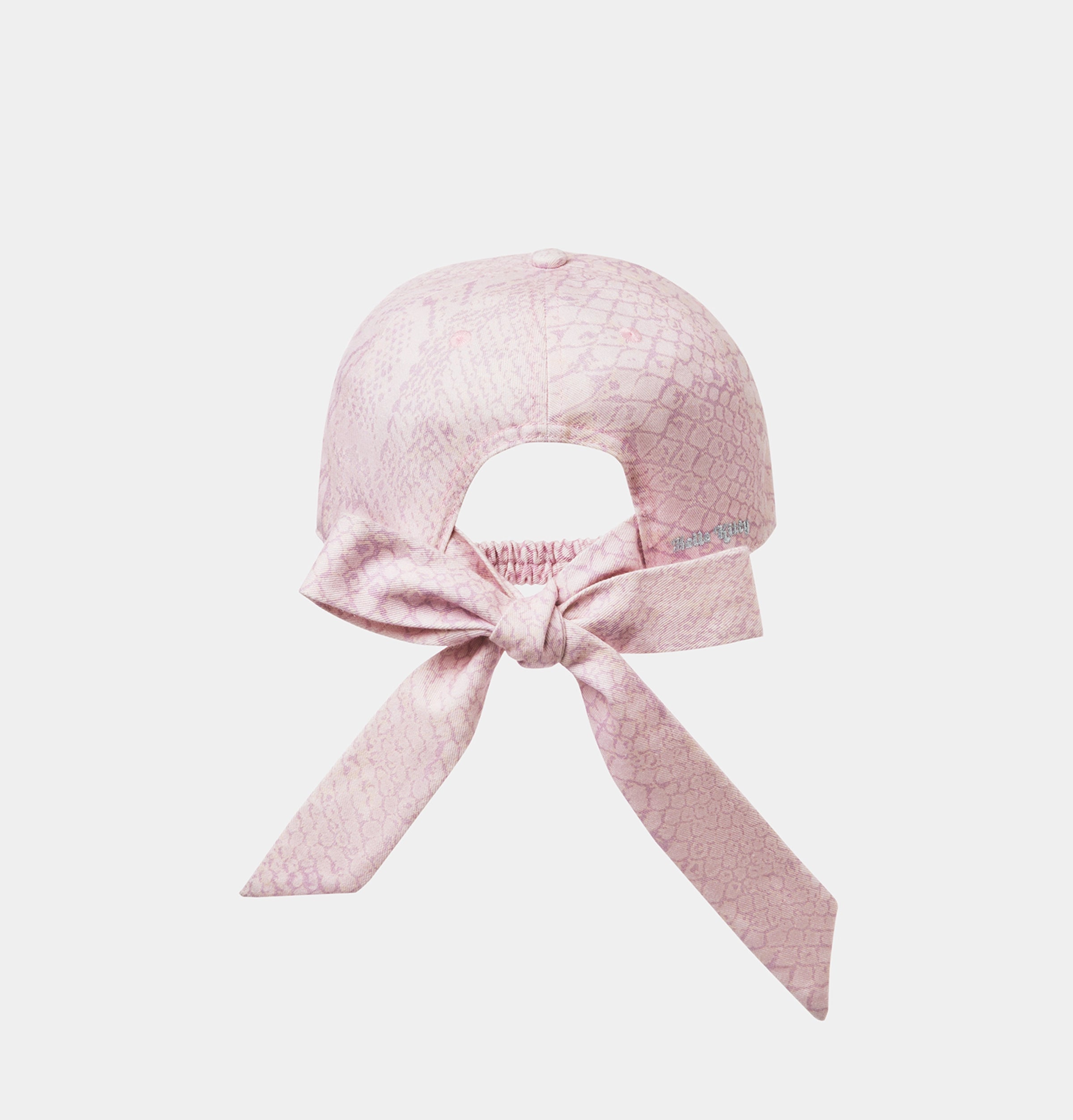 "Hello Kitty" Baseball Cap – Pink Snake Print