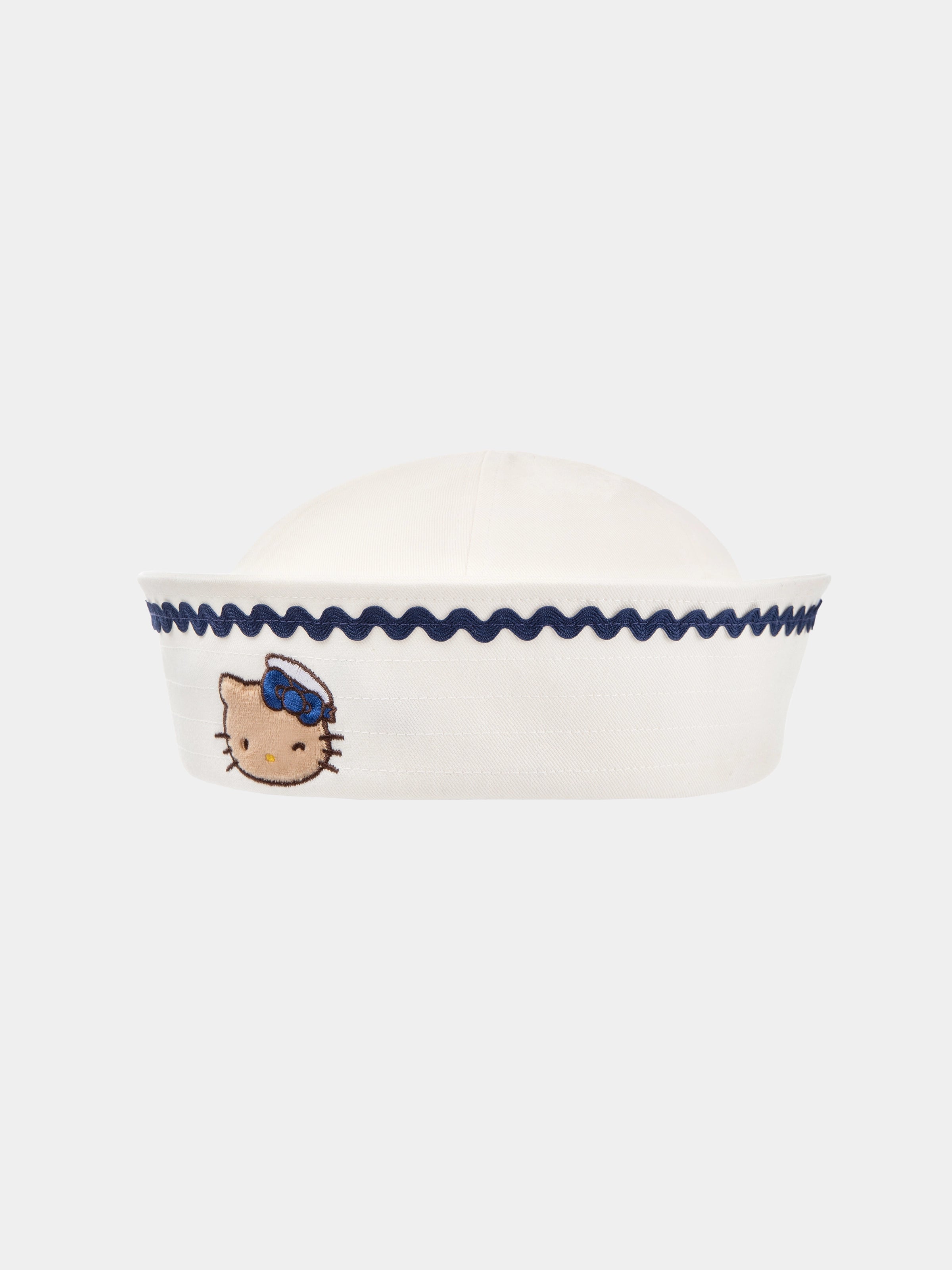 "Hello Kitty" Convertible Sailor Hat – Seashell White