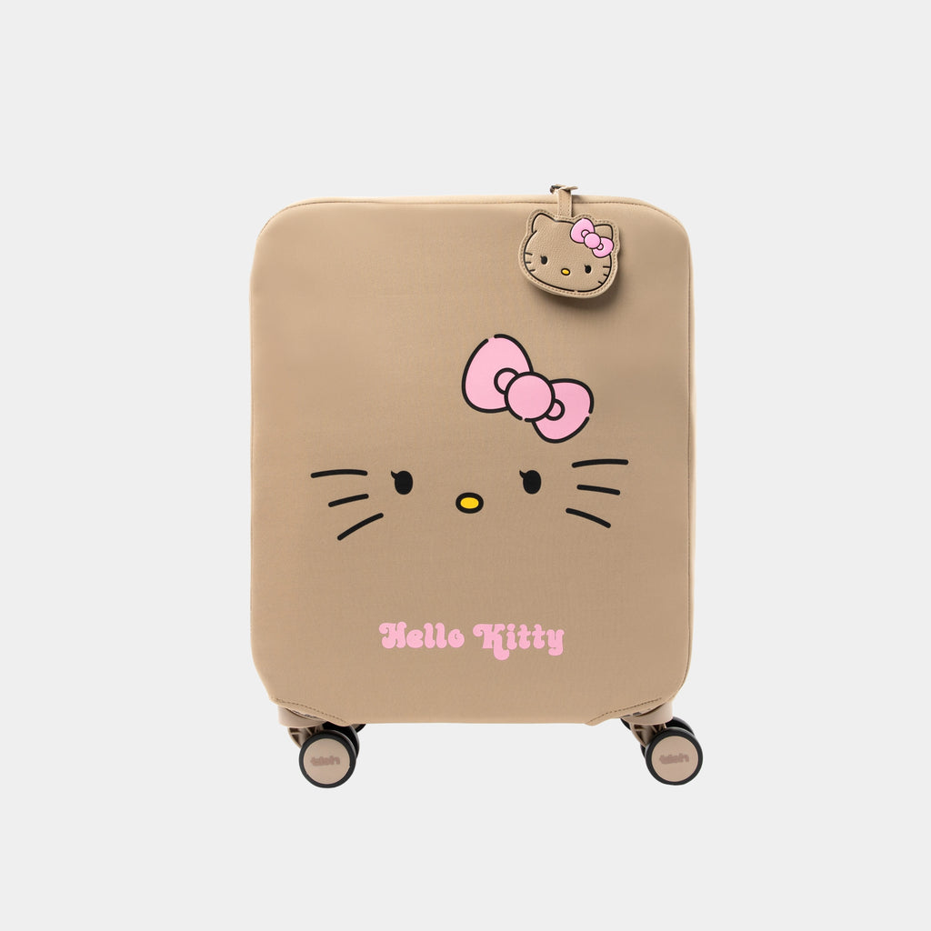 "Hello Kitty" 18-Inch Faux Leather Carry-On Suitcase (With Dust Cover)