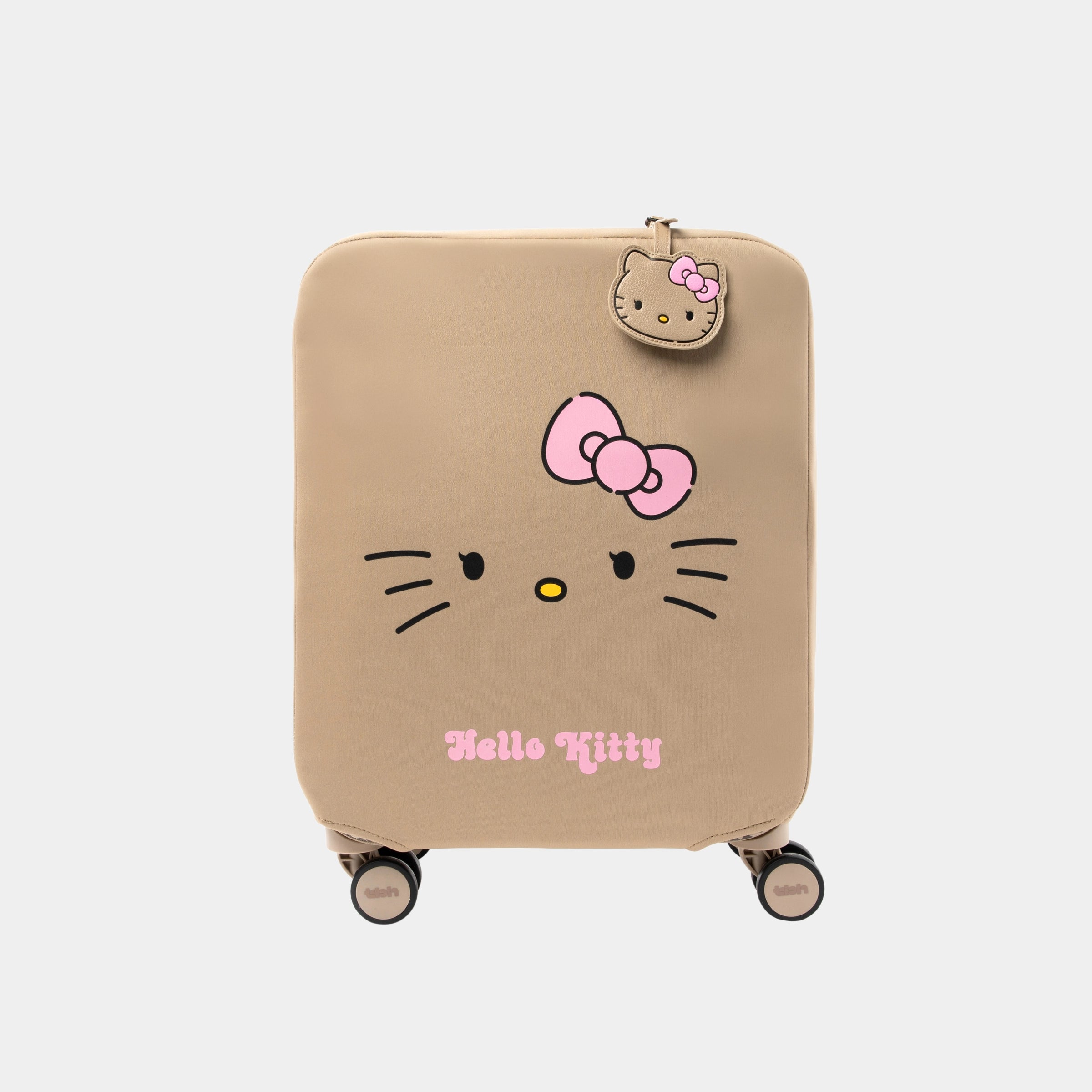 "Hello Kitty" 18-Inch Faux Leather Carry-On Suitcase (With Dust Cover)