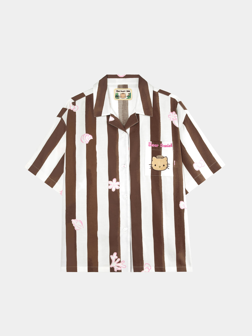 "Dear Daniel" Tencel Cotton Blend Loungewear Set Short Sleeve & Shorts – Coconut Brown