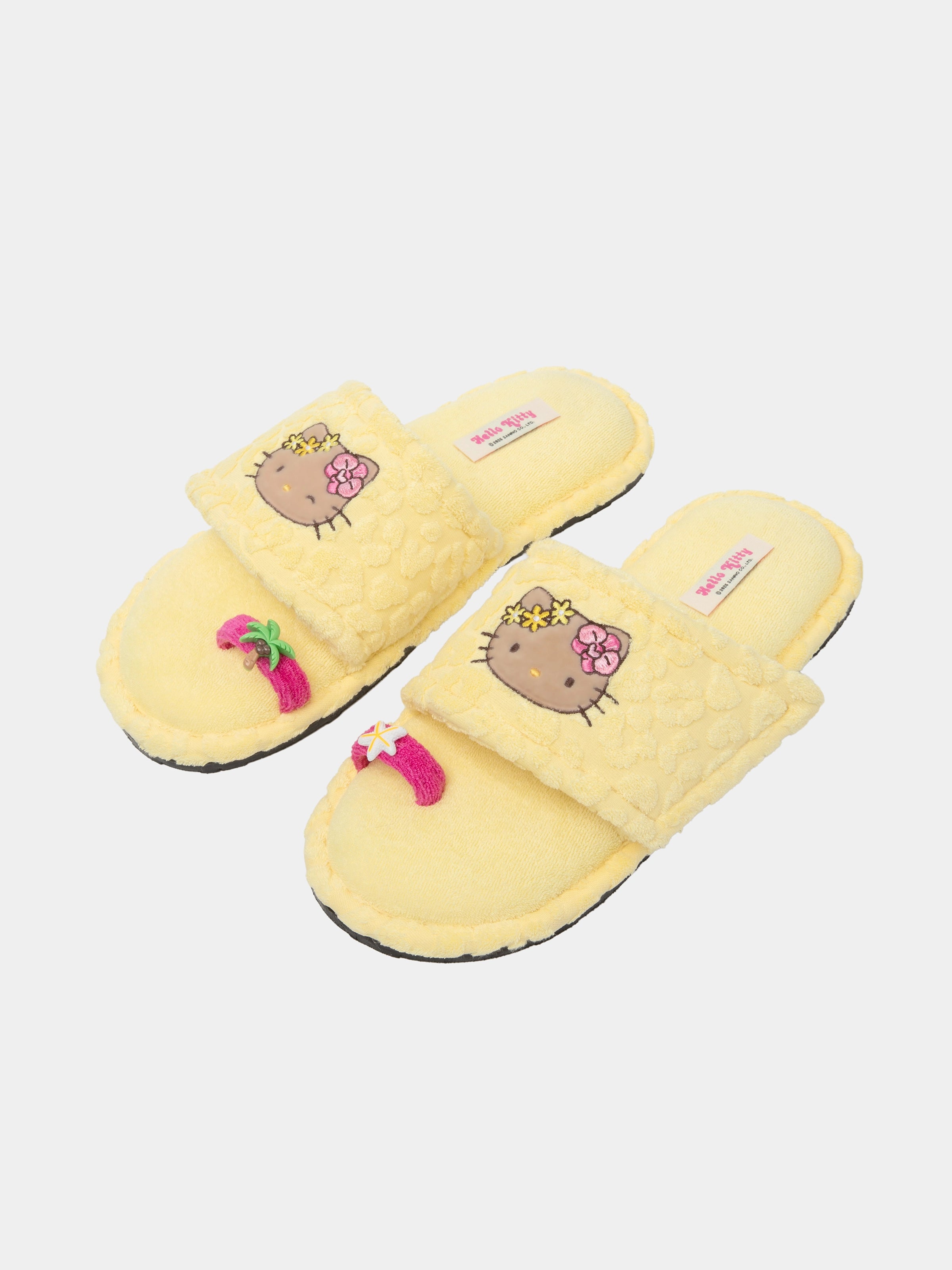 "Hello Kitty" Adjustable Terry Toe-Ring Slippers – Sunbeam Leopard