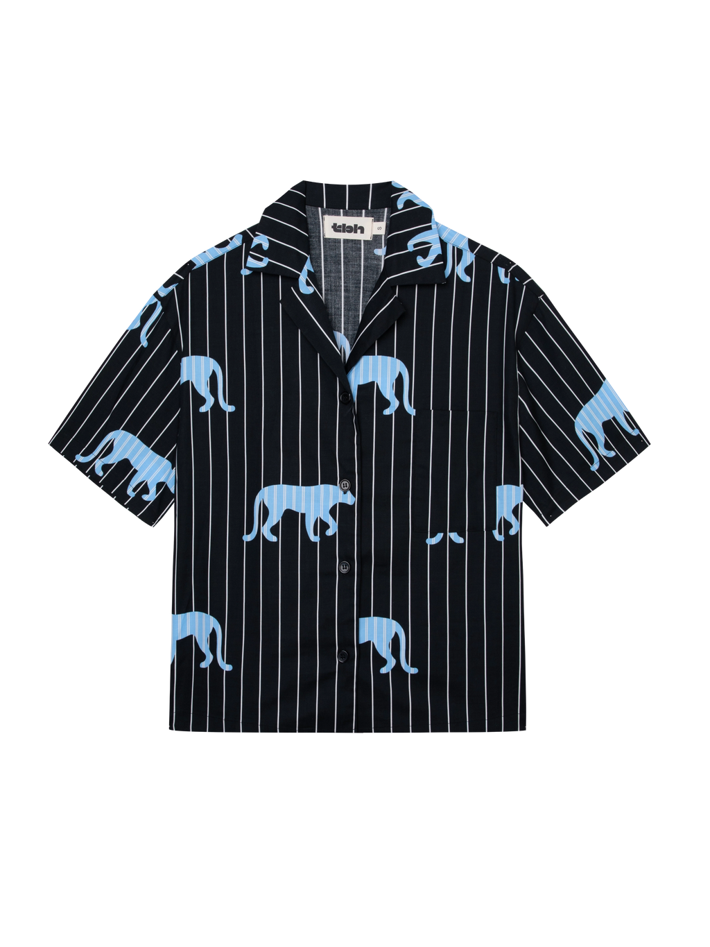“Z” Tencel Cotton Blend Short Sleeve And Pants Loungewear Set Black Panther