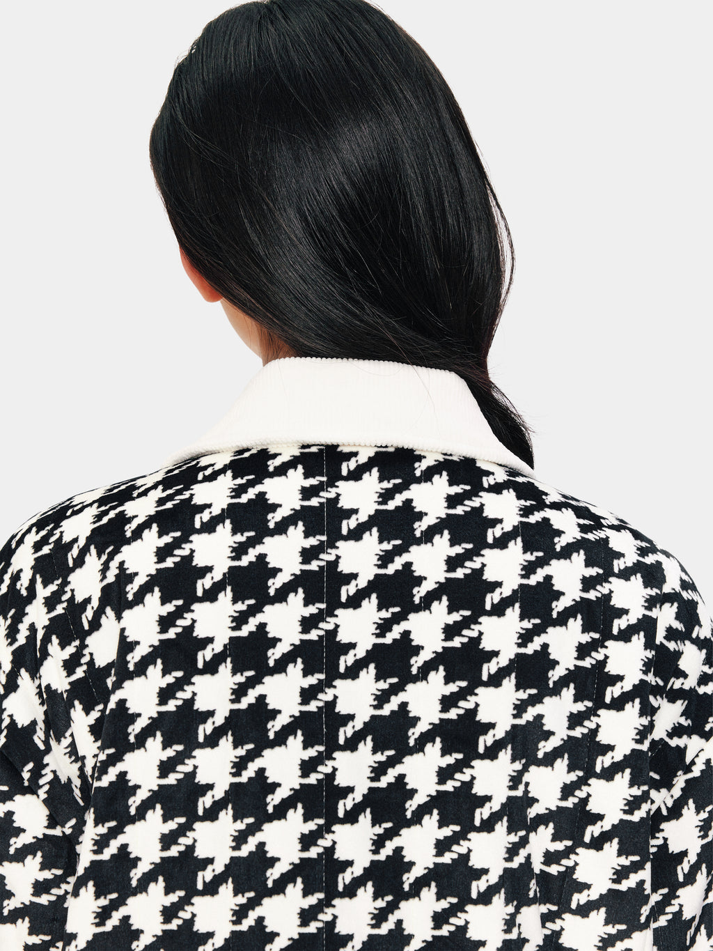 "Hello Kitty" Fleece Quilted Loungewear Set Houndstooth