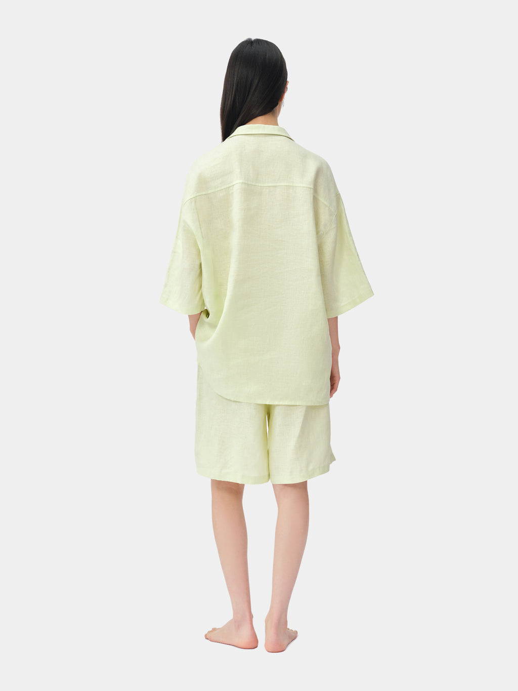 tbh Wōdrobe Hemp Loungewear Set Short Sleeve – Melon Green