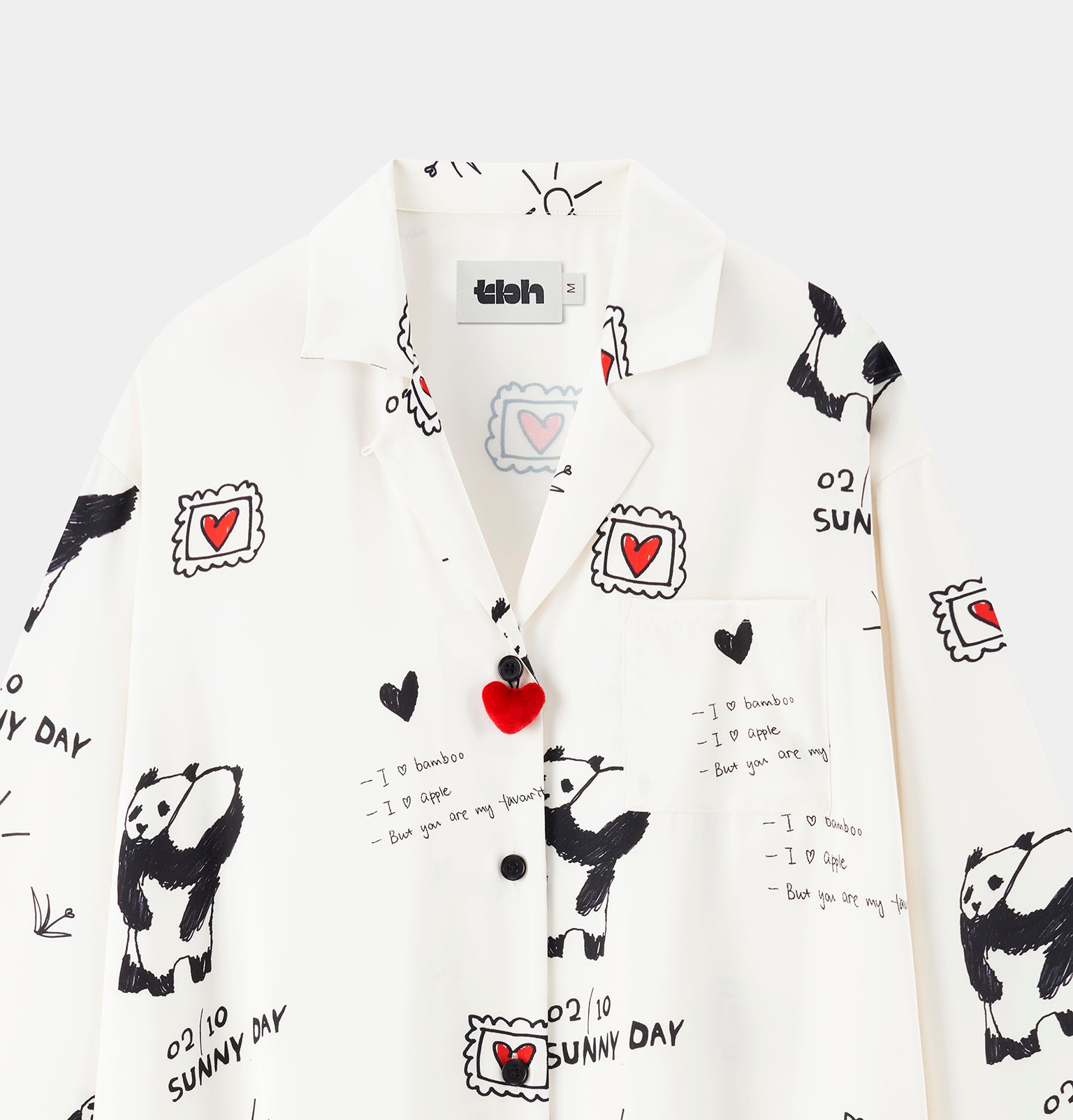 "Panda PomPom" Satin Loungewear Set – Flipped