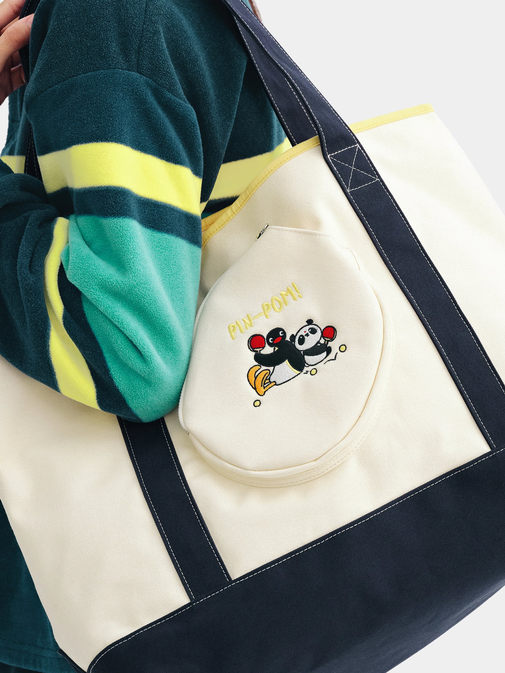 PIN!POM! Multi-Functional Canvas Tote Bag