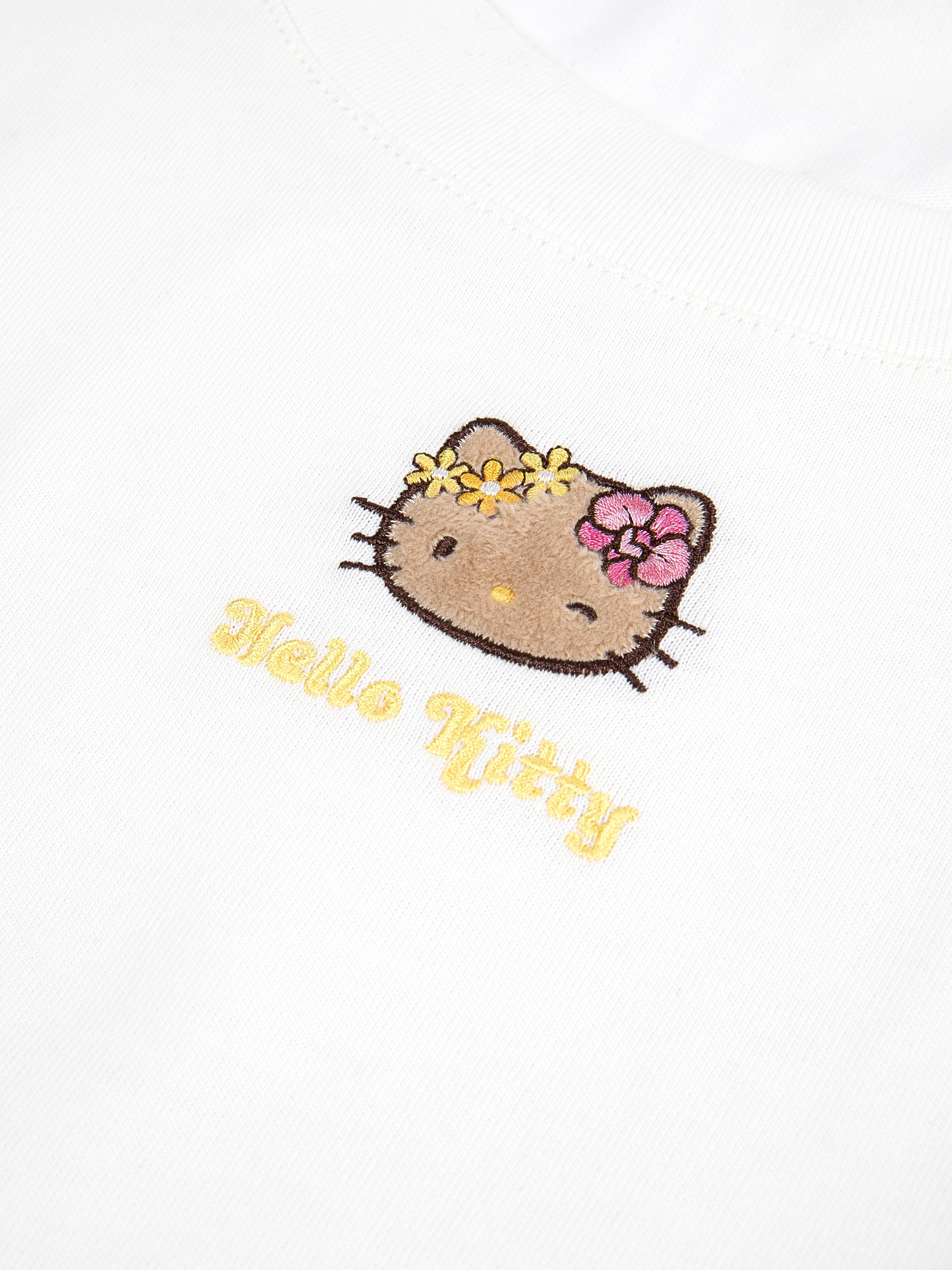 "Hello Kitty" Bikini Print T-Shirt – Hot Pink Leopard