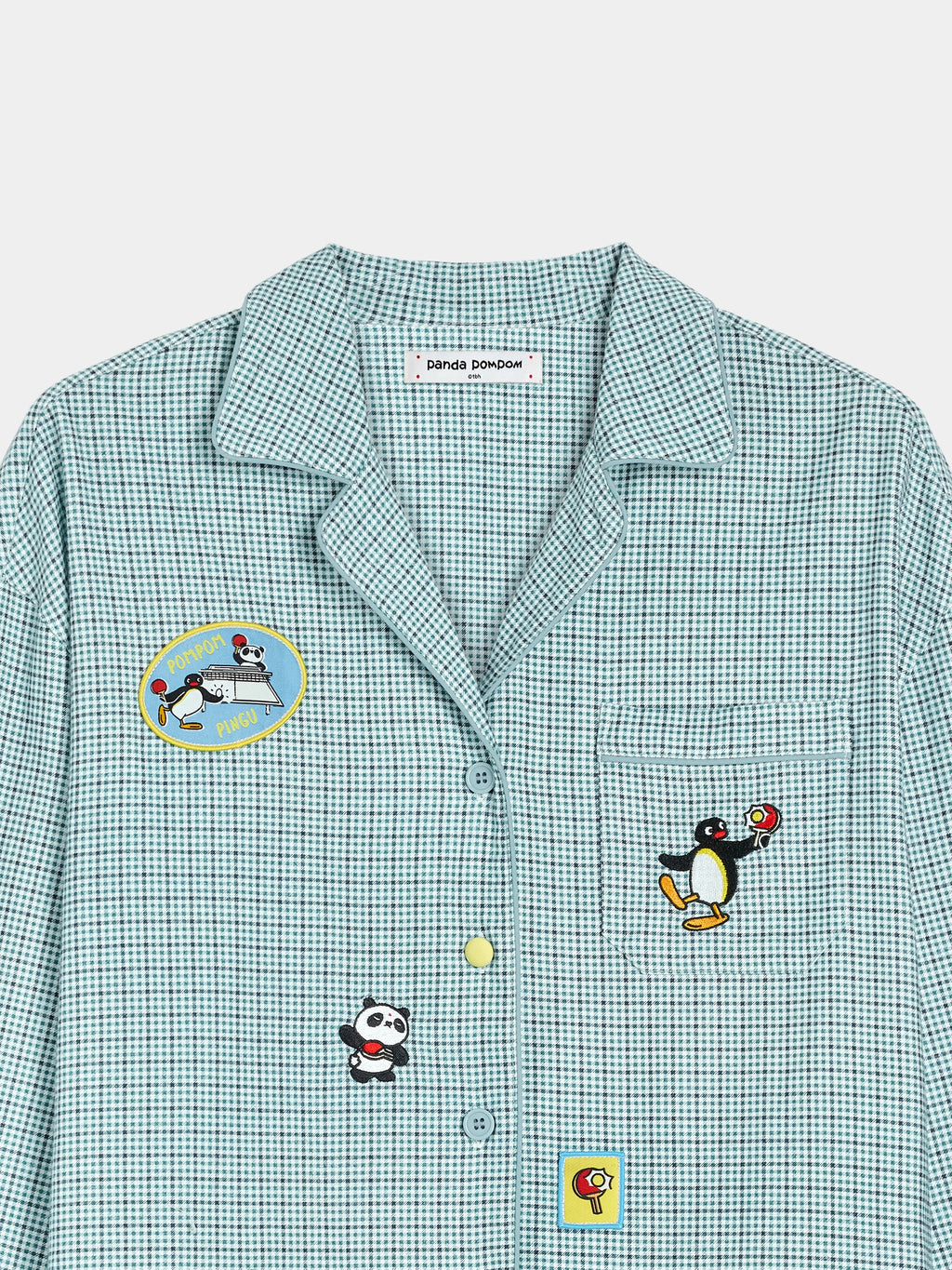 PIN!POM! 磨毛棉居家服 長袖－森林格紋