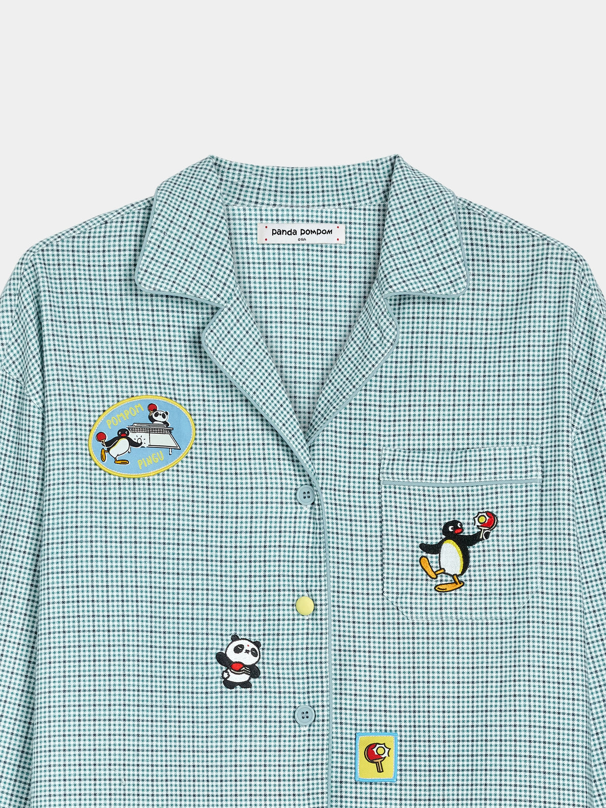 PIN!POM! 磨毛棉居家服 長袖－森林格紋